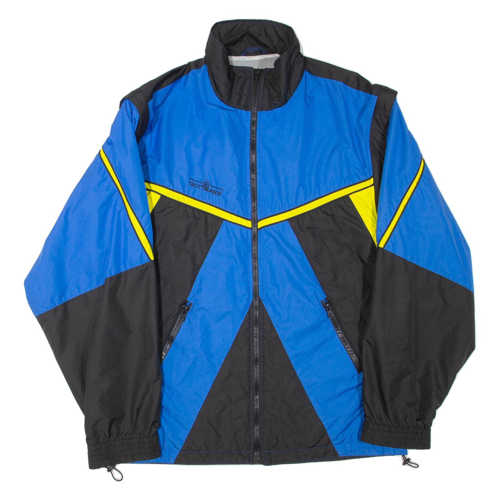 TRUTTMANN Mens Track Jacket Blue Colourblock XL Refurbished - N/A refurbished available on Cerqular