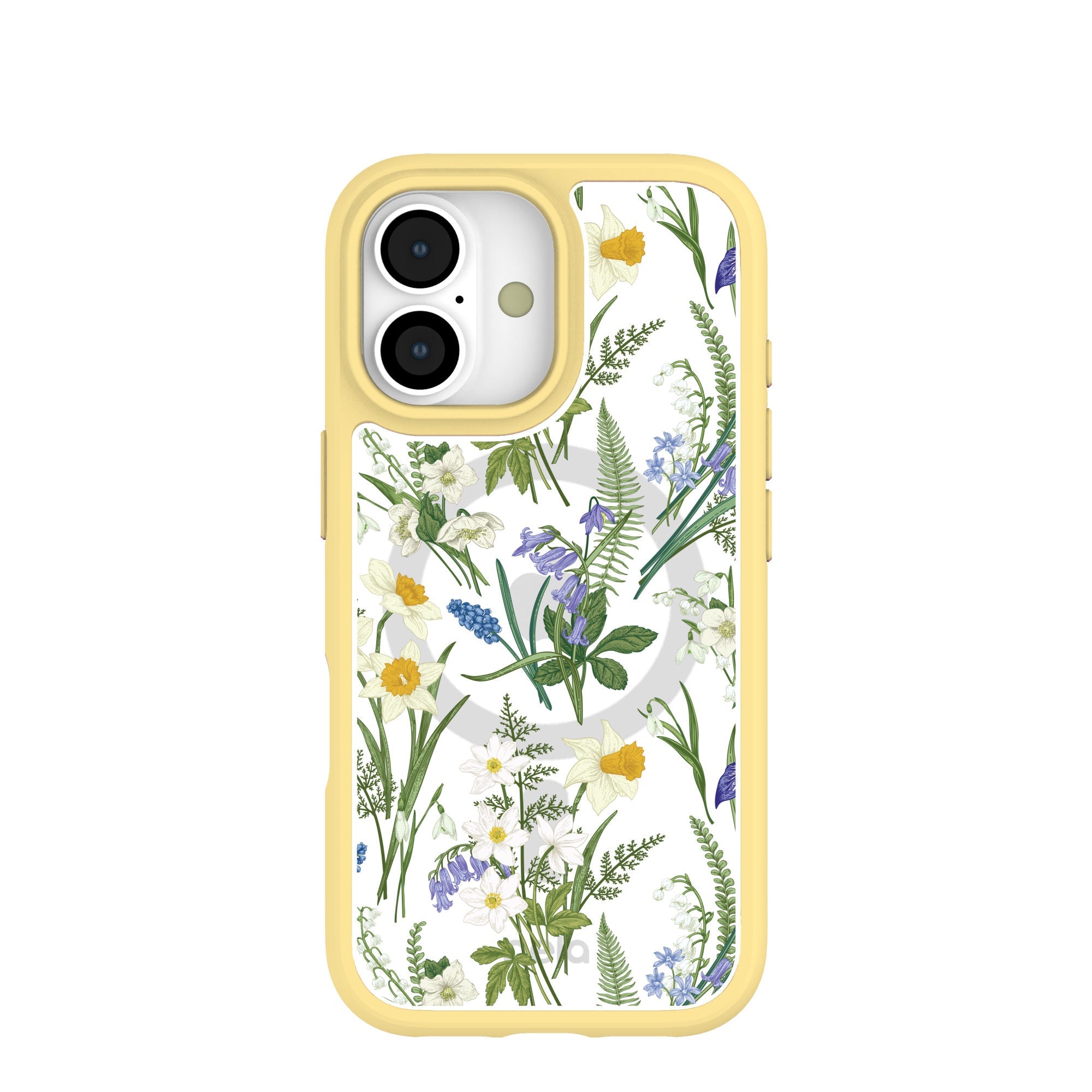 Clear Daffodil Bouquet iPhone 17 Case With Sunbeam Ridge (MagSafe included) Refurbished - Pela Case refurbished available on Cerqular