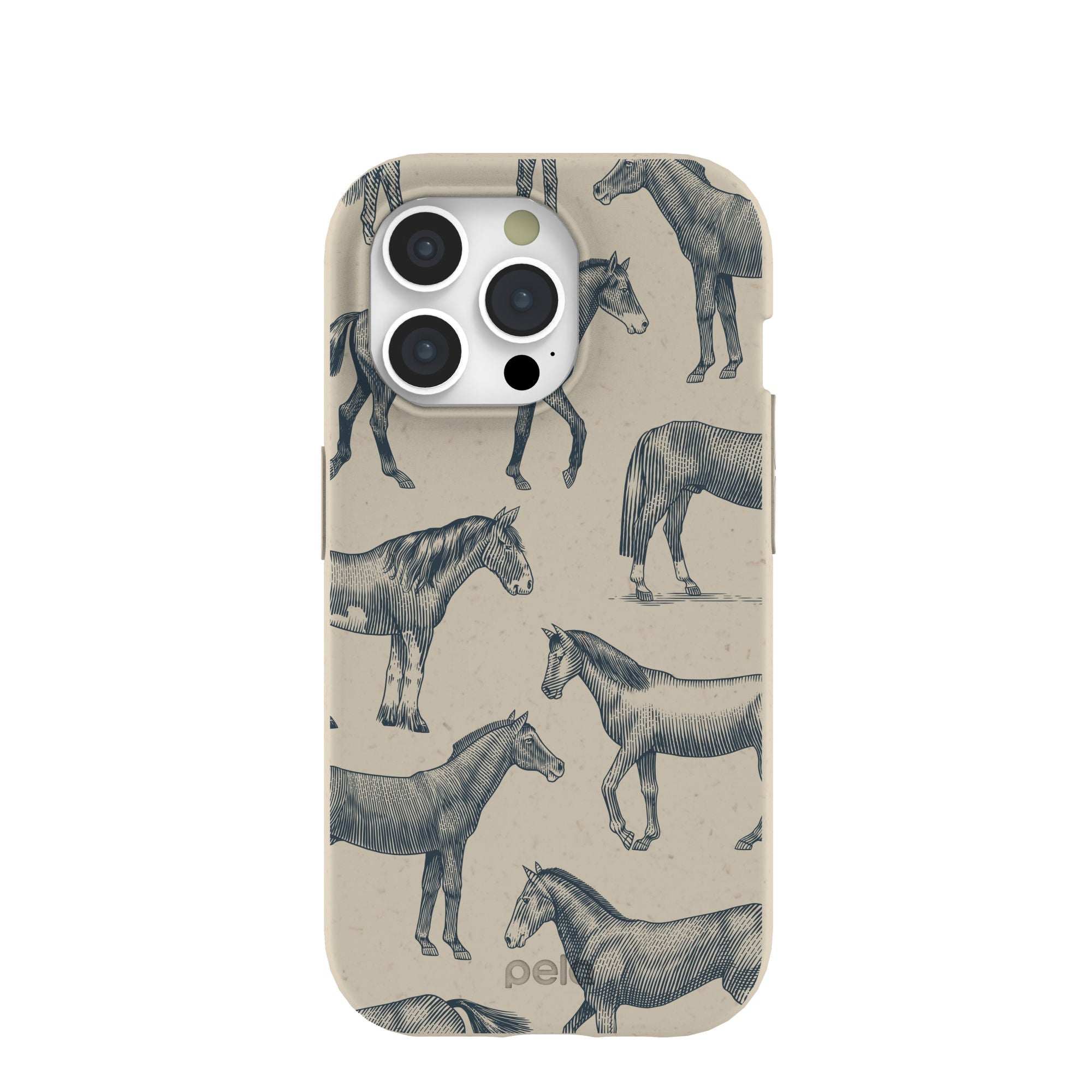 London Fog Vintage Gallop iPhone 15 Pro Case Refurbished - Pela Case refurbished available on Cerqular
