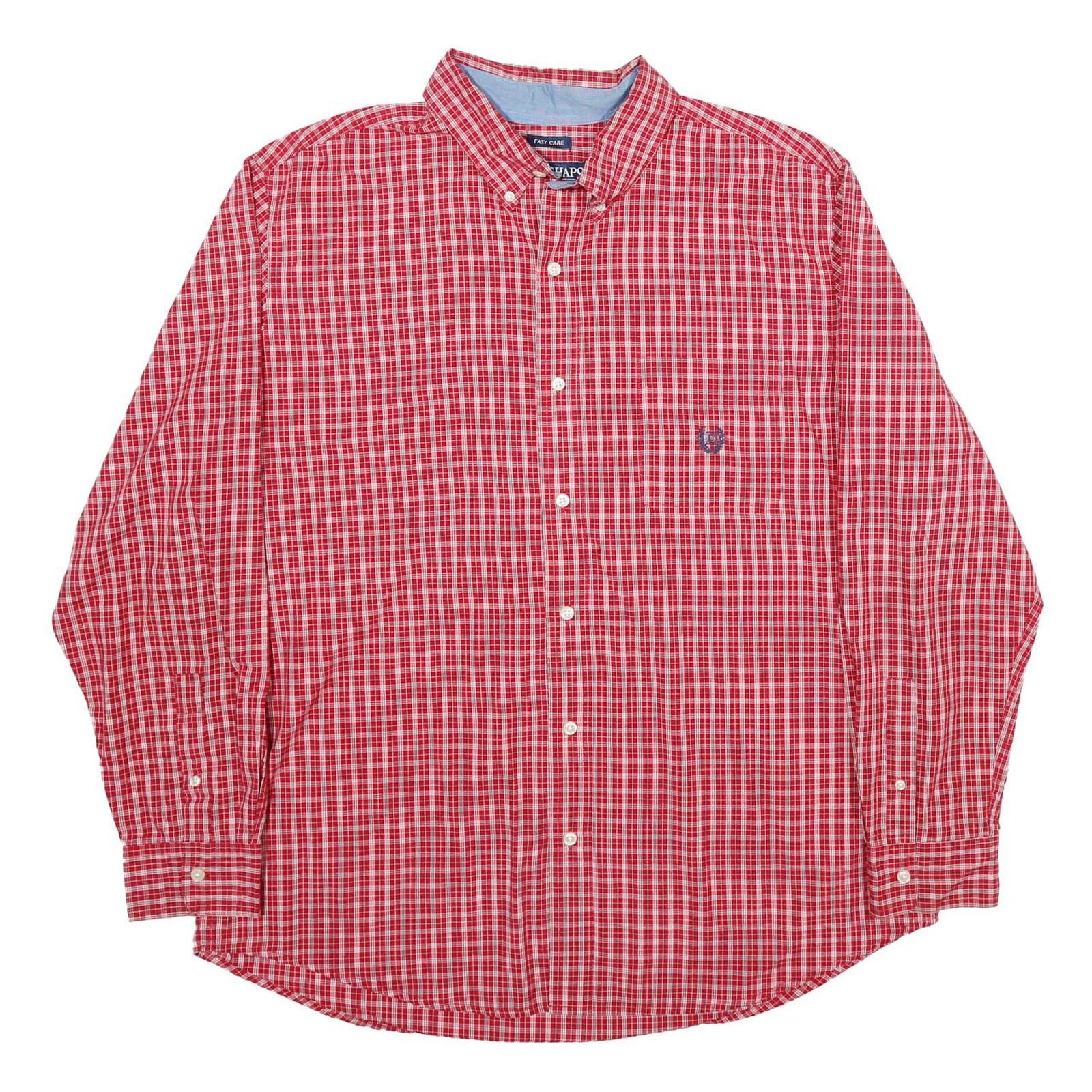 Buy CHAPS Mens Red Check Shirt XL Cotton Button Down Long Sleeve Classic Refurbished - $27.29 CHAPS Mens Red Check Shirt XL Cotton Button Down Long Sleeve Classic Refurbished - N/A refurbished available on Cerqular