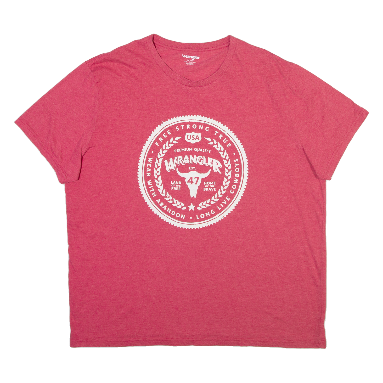 Buy WRANGLER Mens T-Shirt Pink 2XL Refurbished - $15.59 WRANGLER Mens T-Shirt Pink 2XL Refurbished - N/A refurbished available on Cerqular