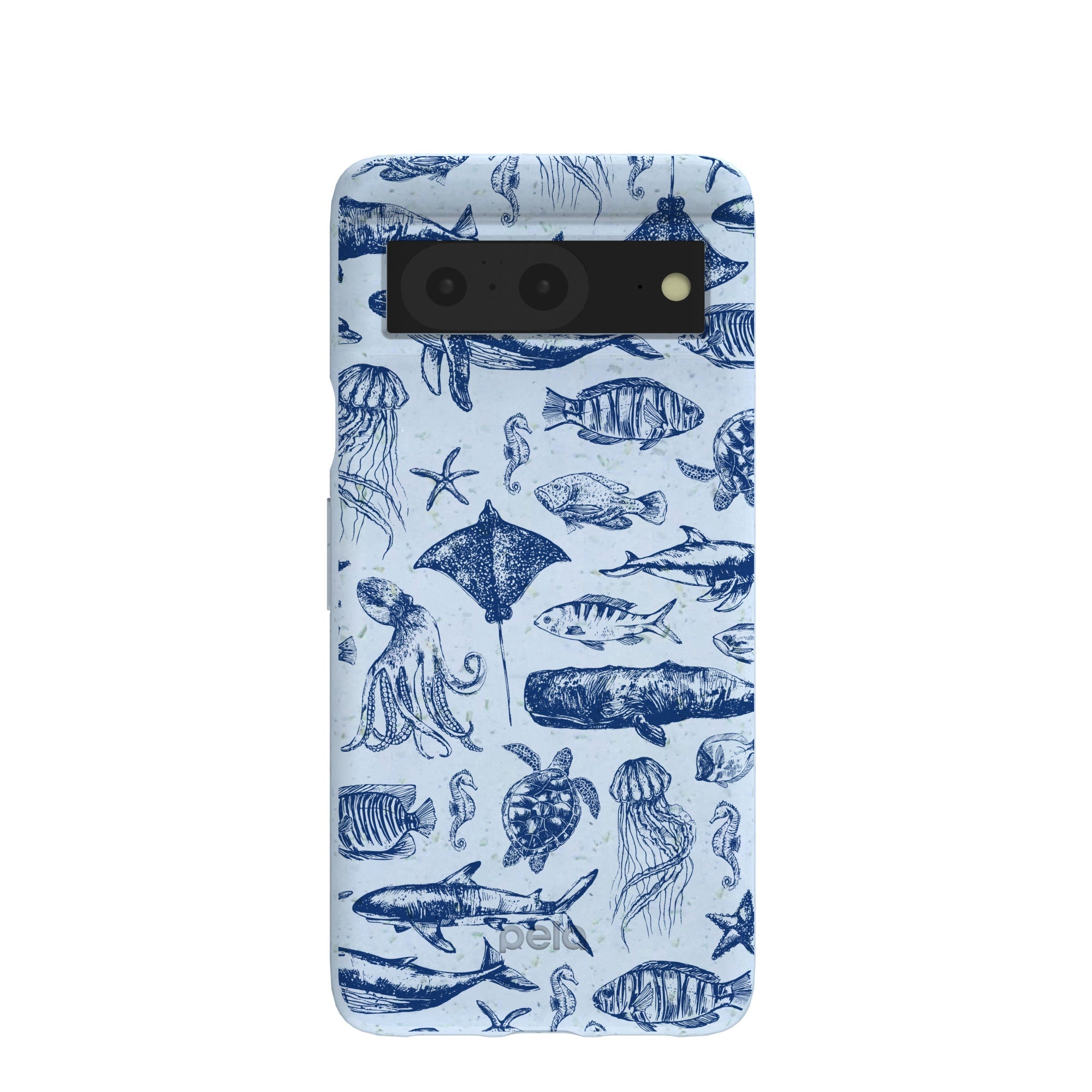 Buy Powder Blue Marine Life Google Pixel 8 Case Refurbished - $65.00 Powder Blue Marine Life Google Pixel 8 Case Refurbished - Pela Case refurbished available on Cerqular