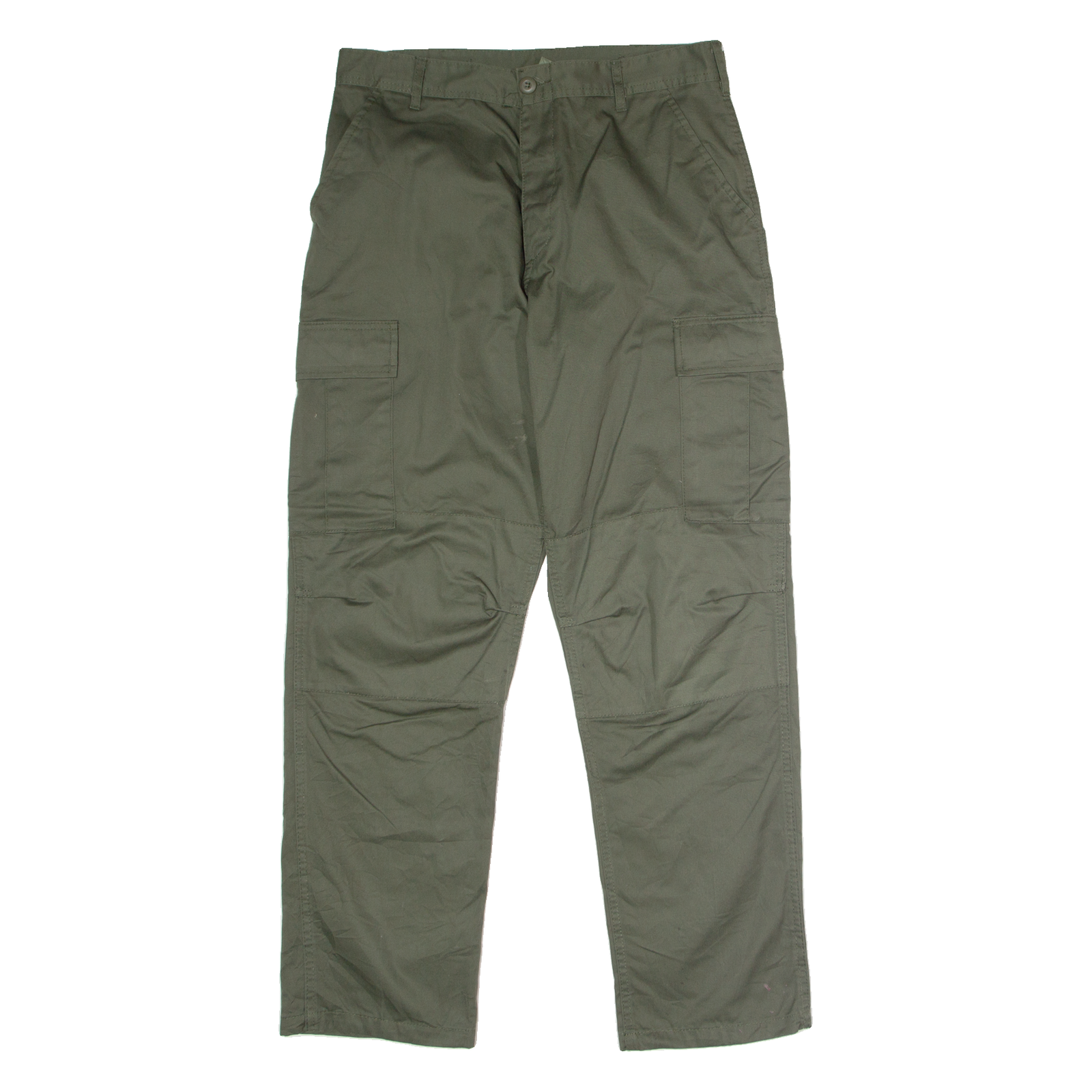 ROTHCO BDU US Military Cargo Mens Twill Trousers Green Regular Straight W34 L32 Refurbished - N/A refurbished available on Cerqular