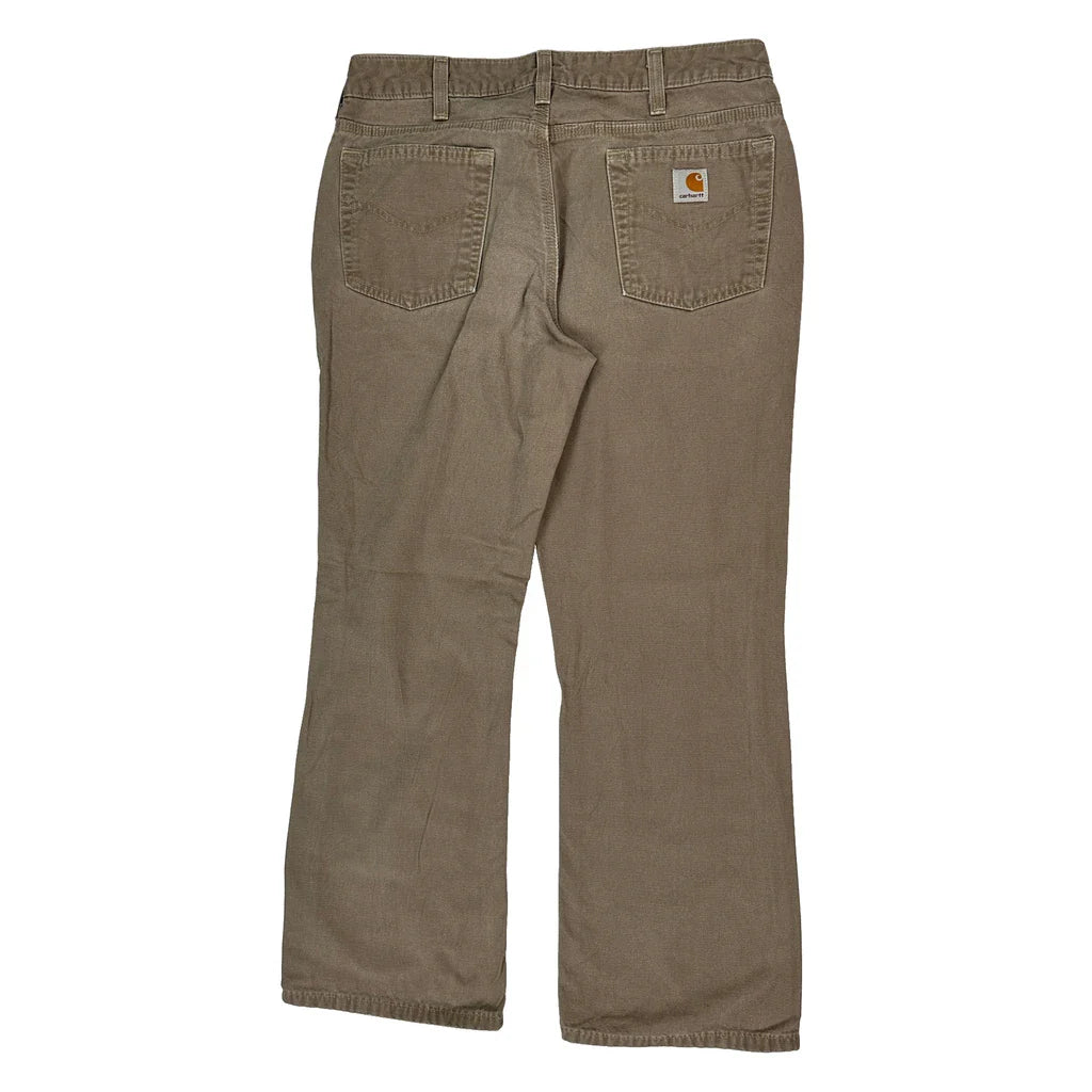Buy Carhartt Trousers - 30W UK 10 Brown Cotton Refurbished - $87.09 Carhartt Trousers - 30W UK 10 Brown Cotton Refurbished - Thrifted (note: this is a term often used to describe second- refurbished available on Cerqular