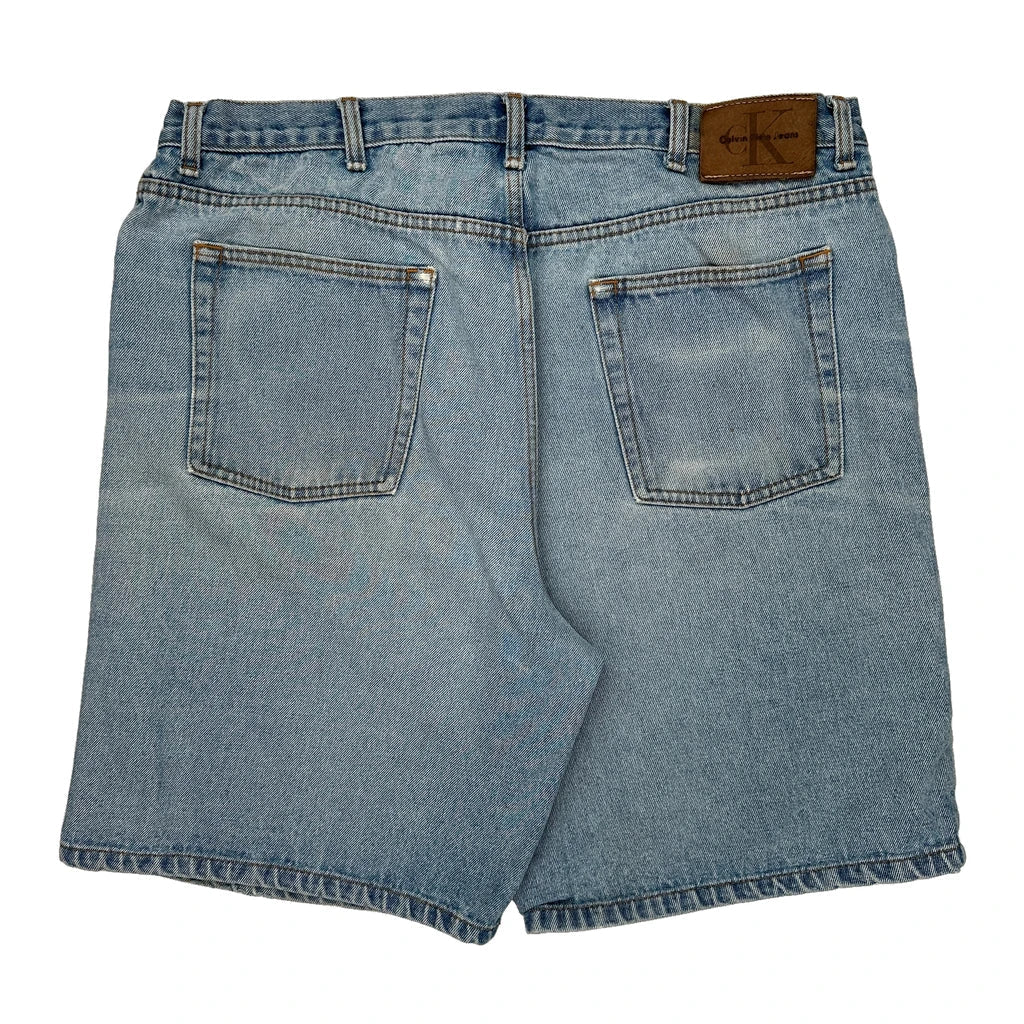 Buy Calvin Klein Jeans Denim Shorts - 36W 9L Light Wash Cotton Refurbished - $44.21 Calvin Klein Jeans Denim Shorts - 36W 9L Light Wash Cotton Refurbished - Thrifted (note: this is a term often used to describe second- refurbished available on Cerqular