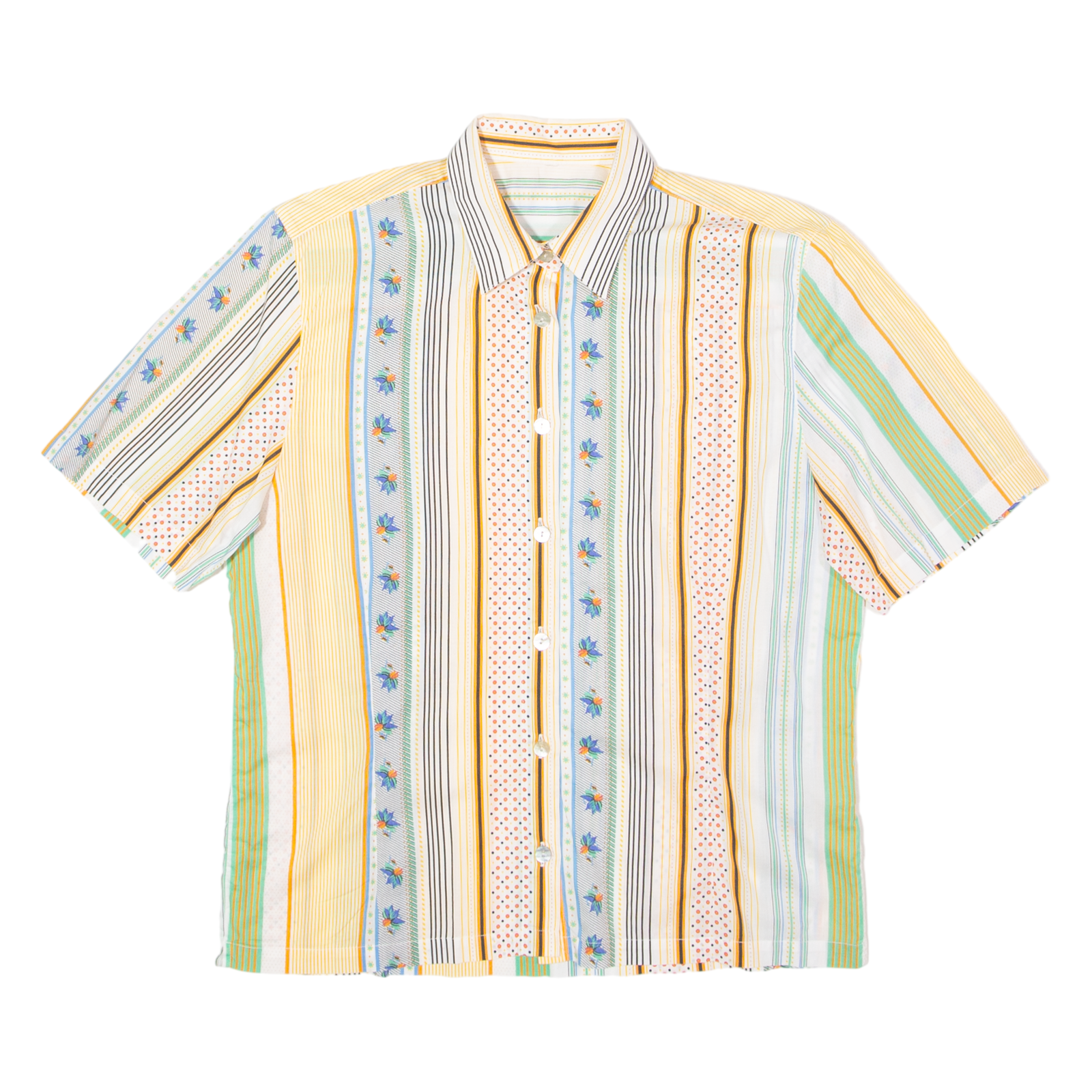 Womens Shirt Orange 90s Striped L Refurbished - N/A refurbished available on Cerqular