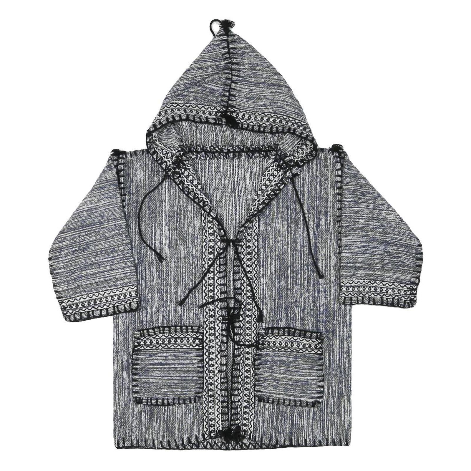 Womens Blue Hooded Cotton Blend Outdoor Jacket XS Drawstring Plain Relaxed Fit Refurbished - N/A refurbished available on Cerqular