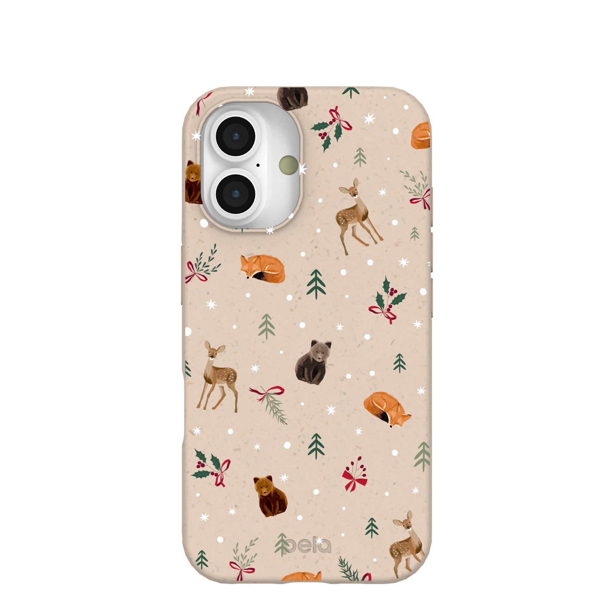 Seashell Winter Woodland iPhone 16 Case Refurbished - Pela Case refurbished available on Cerqular