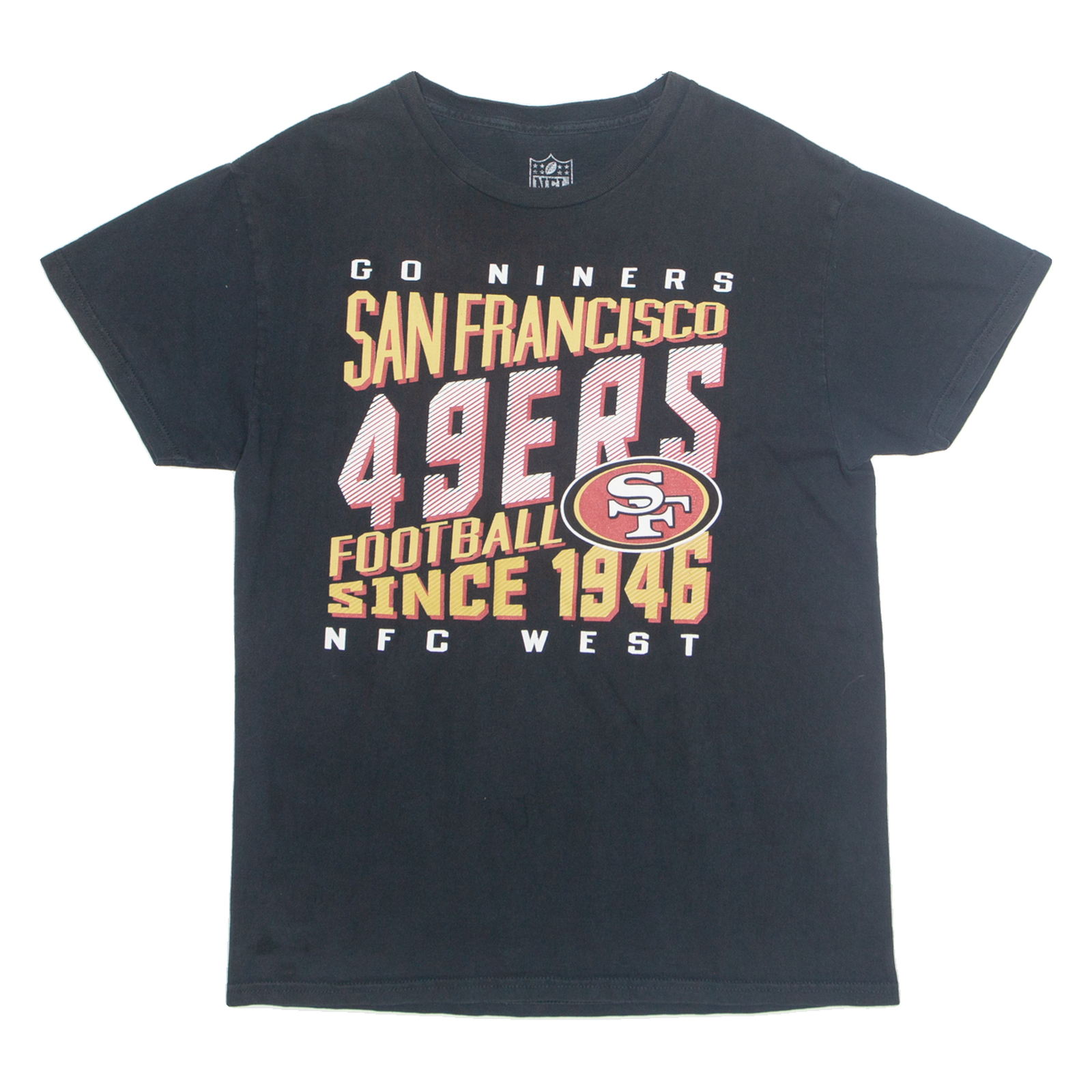 NFL 49ers Mens T-Shirt Black USA M Refurbished - N/A refurbished available on Cerqular