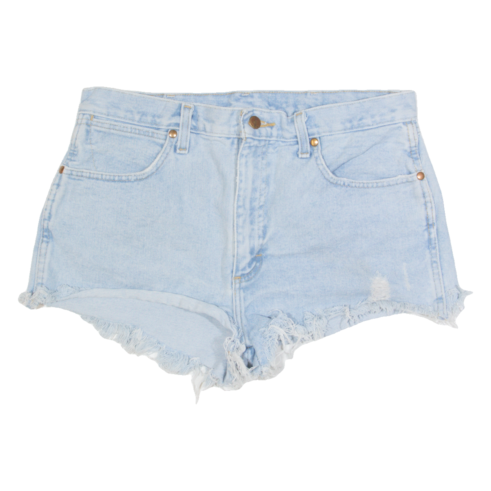 WRANGLER Womens Denim Shorts Blue M W30 Refurbished - N/A refurbished available on Cerqular