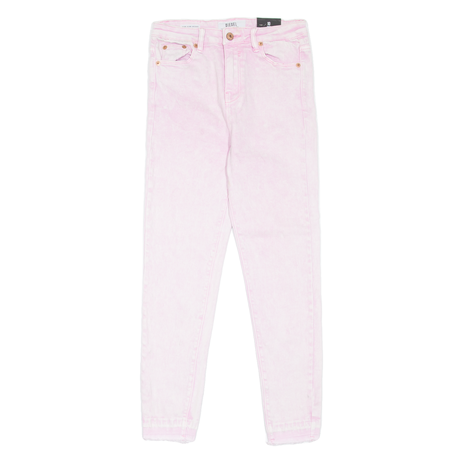 DIESEL High Rise Womens Jeans Pink Slim Skinny Acid Wash W28 L26 Refurbished - N/A refurbished available on Cerqular