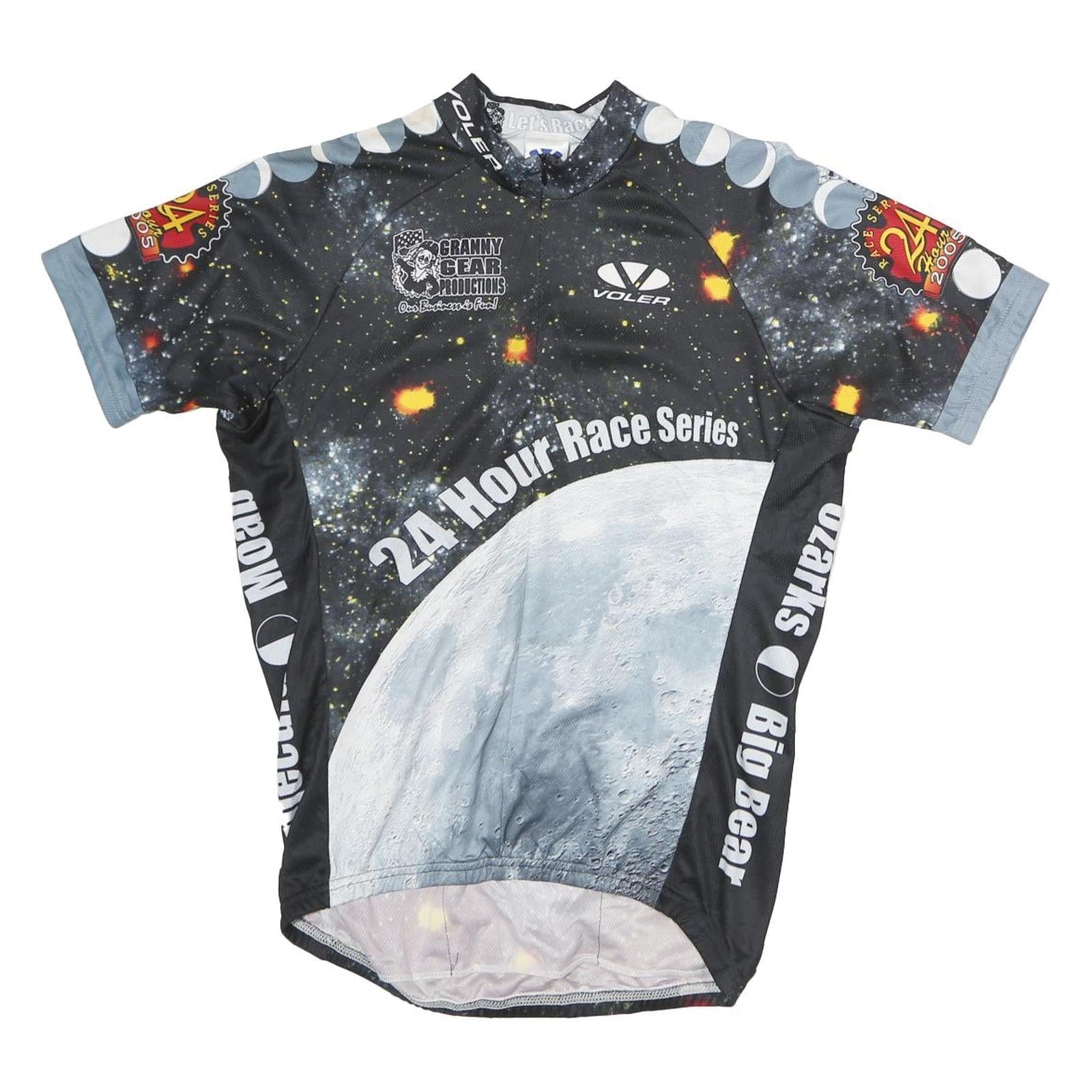 VOLEA Mens Black Grey 24 Hour Race Series Graphic T-Shirt M Short Sleeve Crew Refurbished - N/A refurbished available on Cerqular