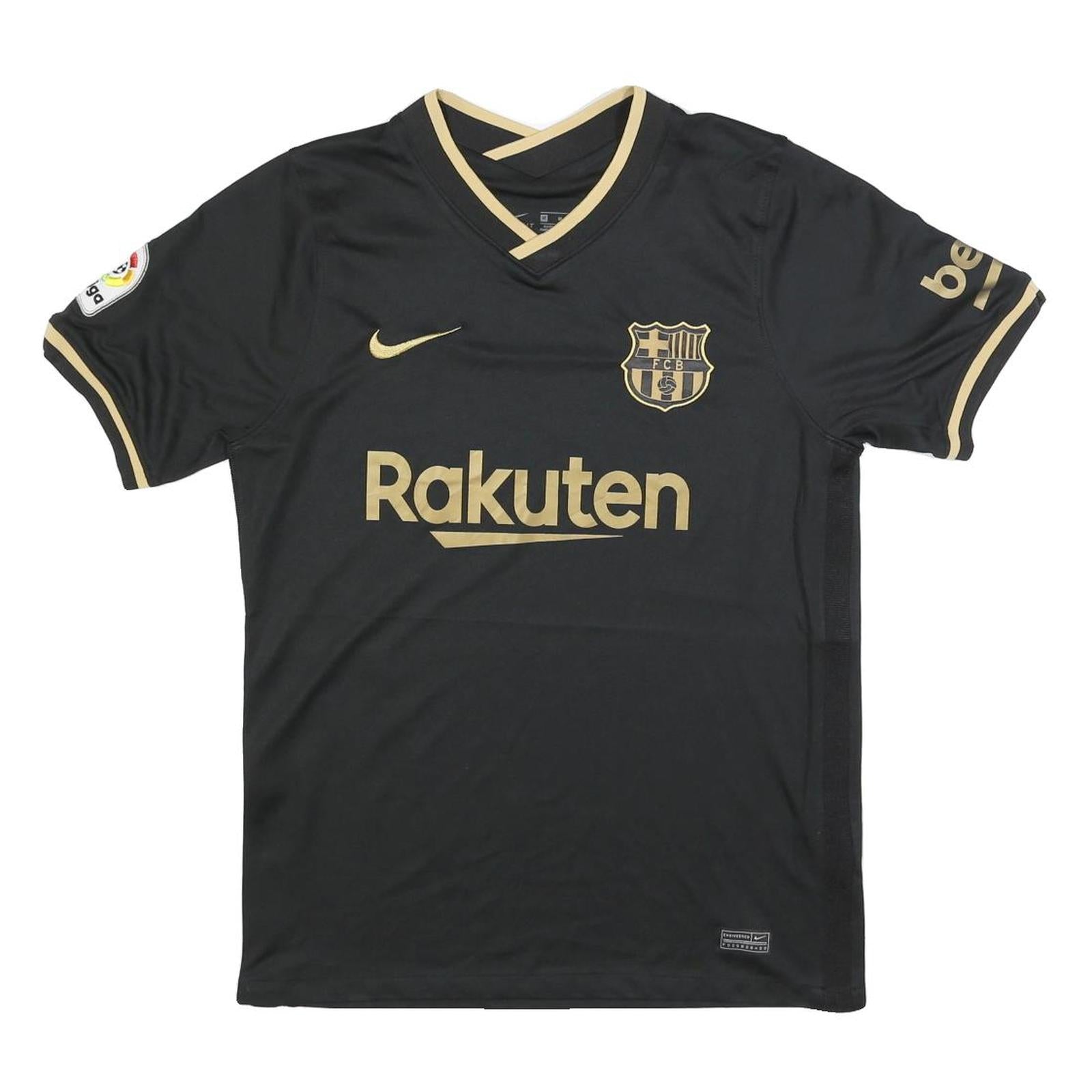 NIKE Mens Black Barcelona Football Shirt M Short Sleeve V-Neck Sportswear Refurbished - N/A refurbished available on Cerqular