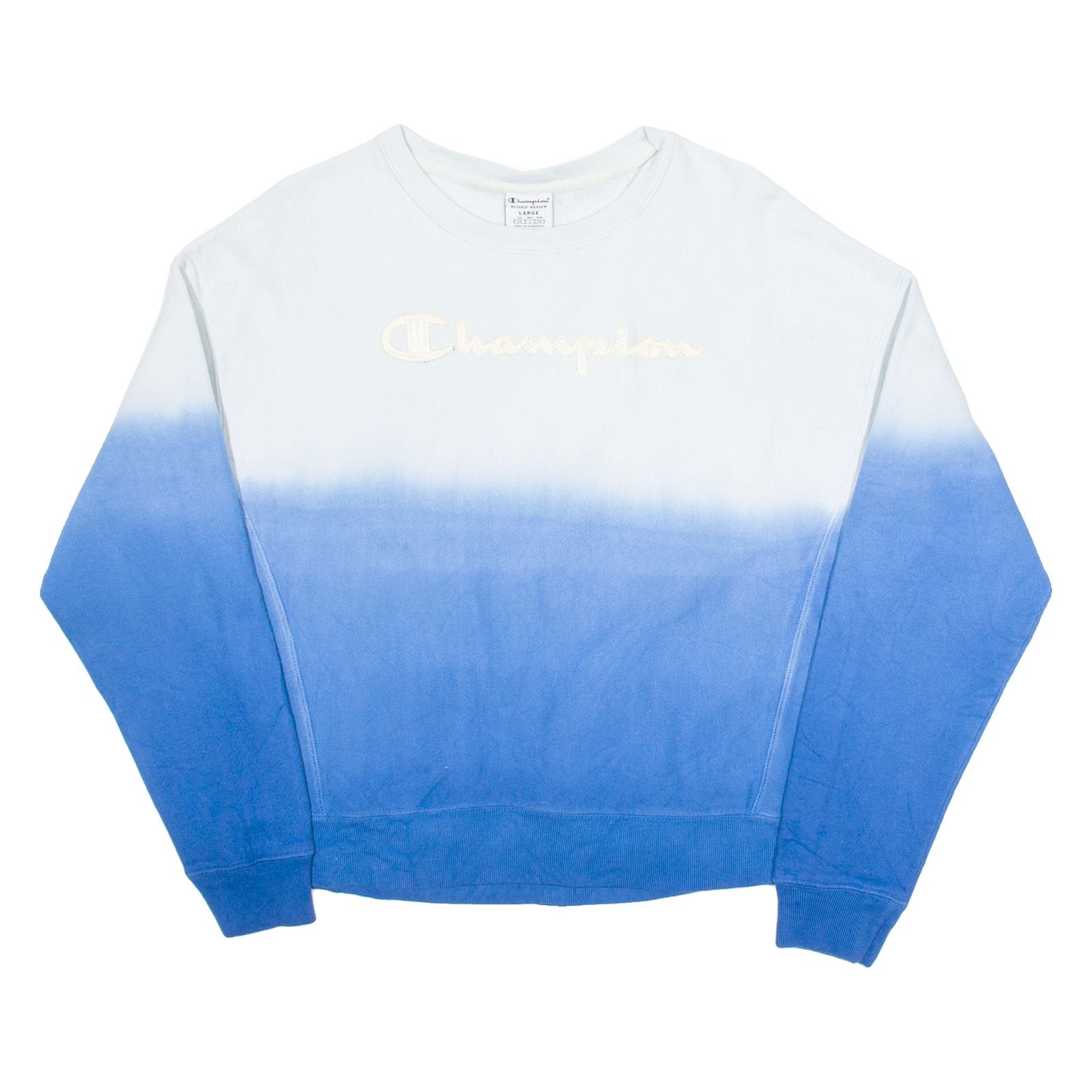 CHAMPION Womens Sweatshirt Blue L Refurbished - N/A refurbished available on Cerqular