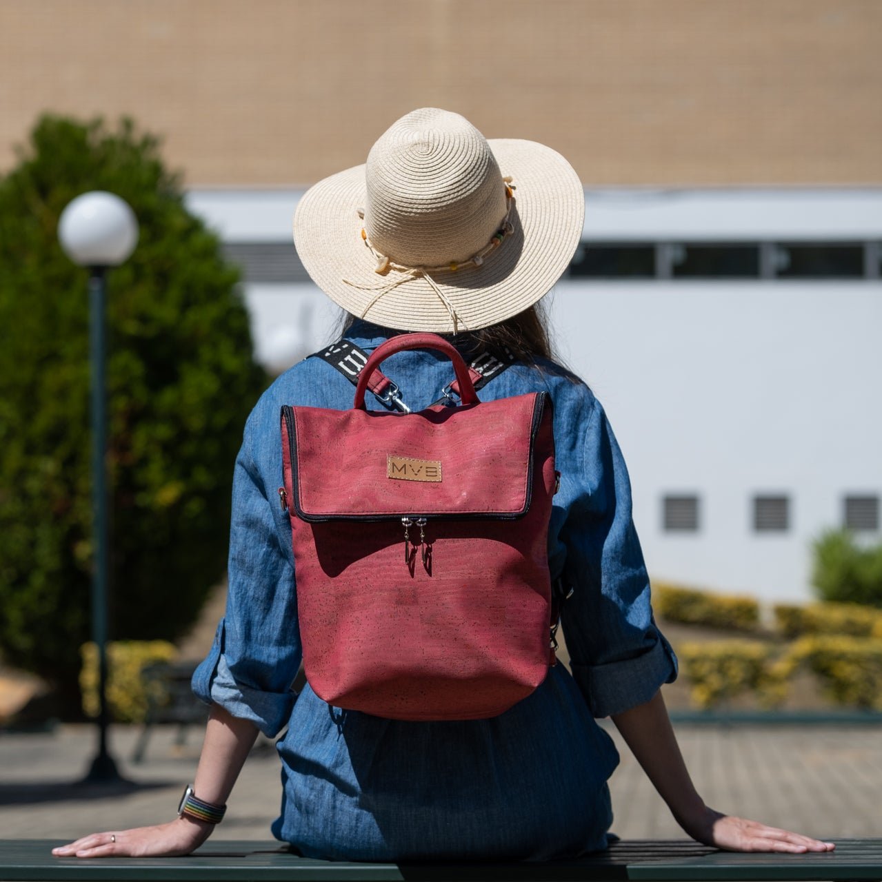Buy Trio Vegan Backpack Cherry | Choose Strap Style: Cork Strap Refurbished - $158.73 Trio Vegan Backpack Cherry | Choose Strap Style: Cork Strap Refurbished - My Vegan Bags refurbished available on Cerqular