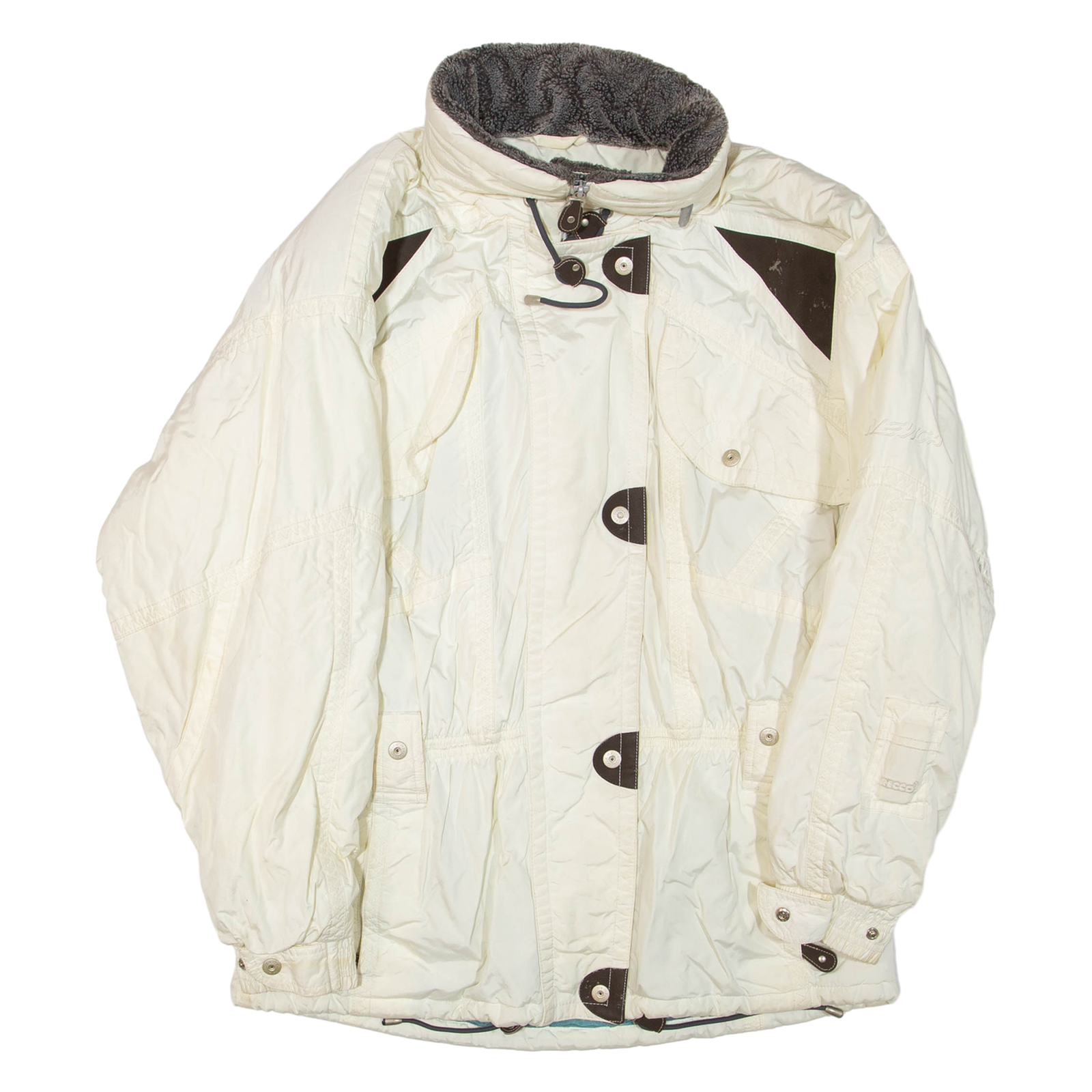 Womens Jacket White Nylon UK 14 Refurbished - N/A refurbished available on Cerqular