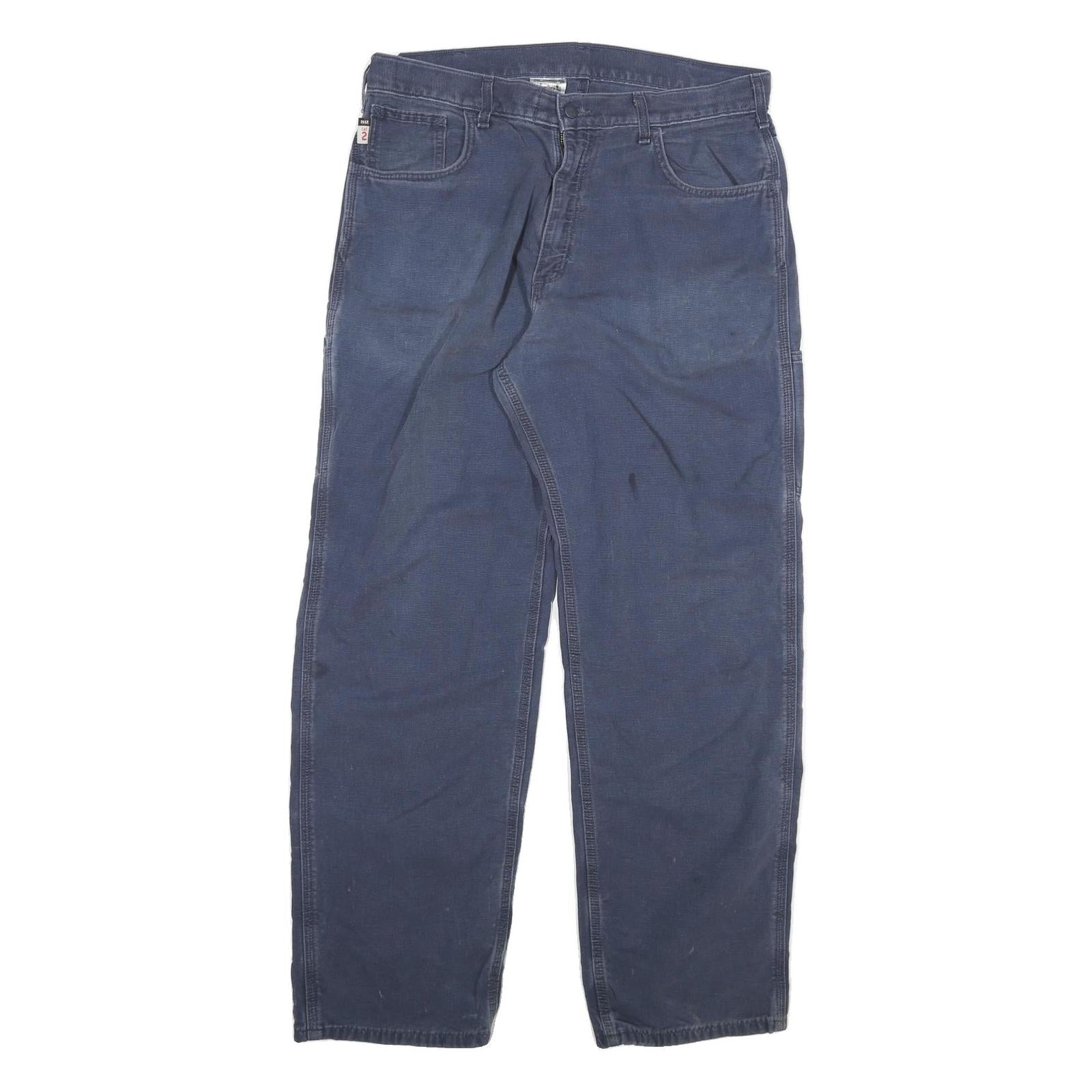 CARHARTT Mens Jeans Blue Relaxed Straight Denim Medium W36 L32 Workwear Refurbished - N/A refurbished available on Cerqular
