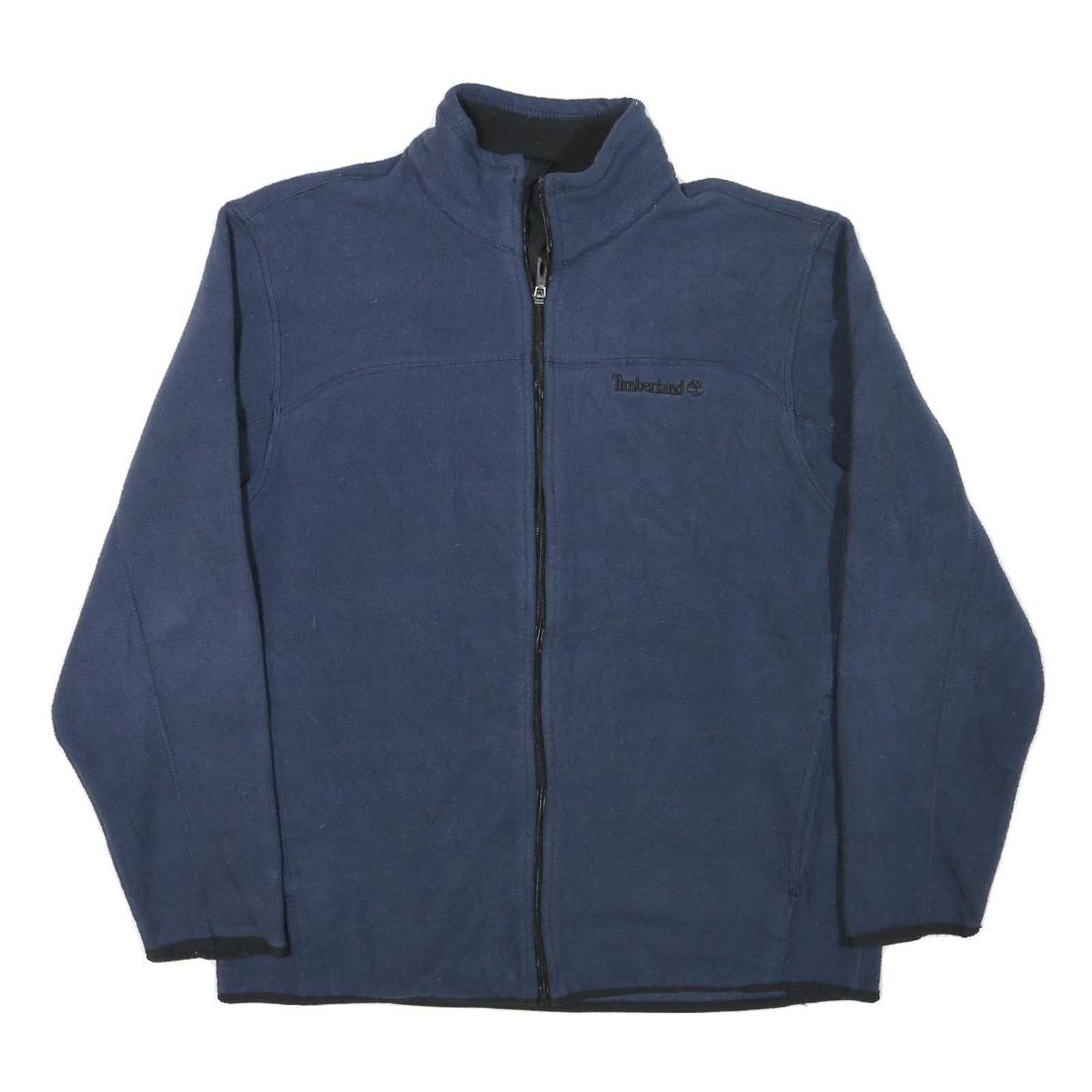 TIMBERLAND Mens Blue Jacket M Polyester Blend Plain Zip Casual Outerwear Refurbished - N/A refurbished available on Cerqular