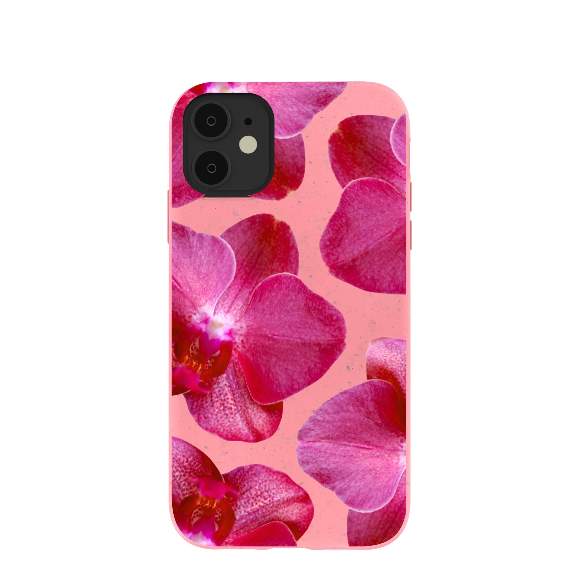 Bubblegum Pink Pink Orchids iPhone 11 Case Refurbished - Pela Case refurbished available on Cerqular