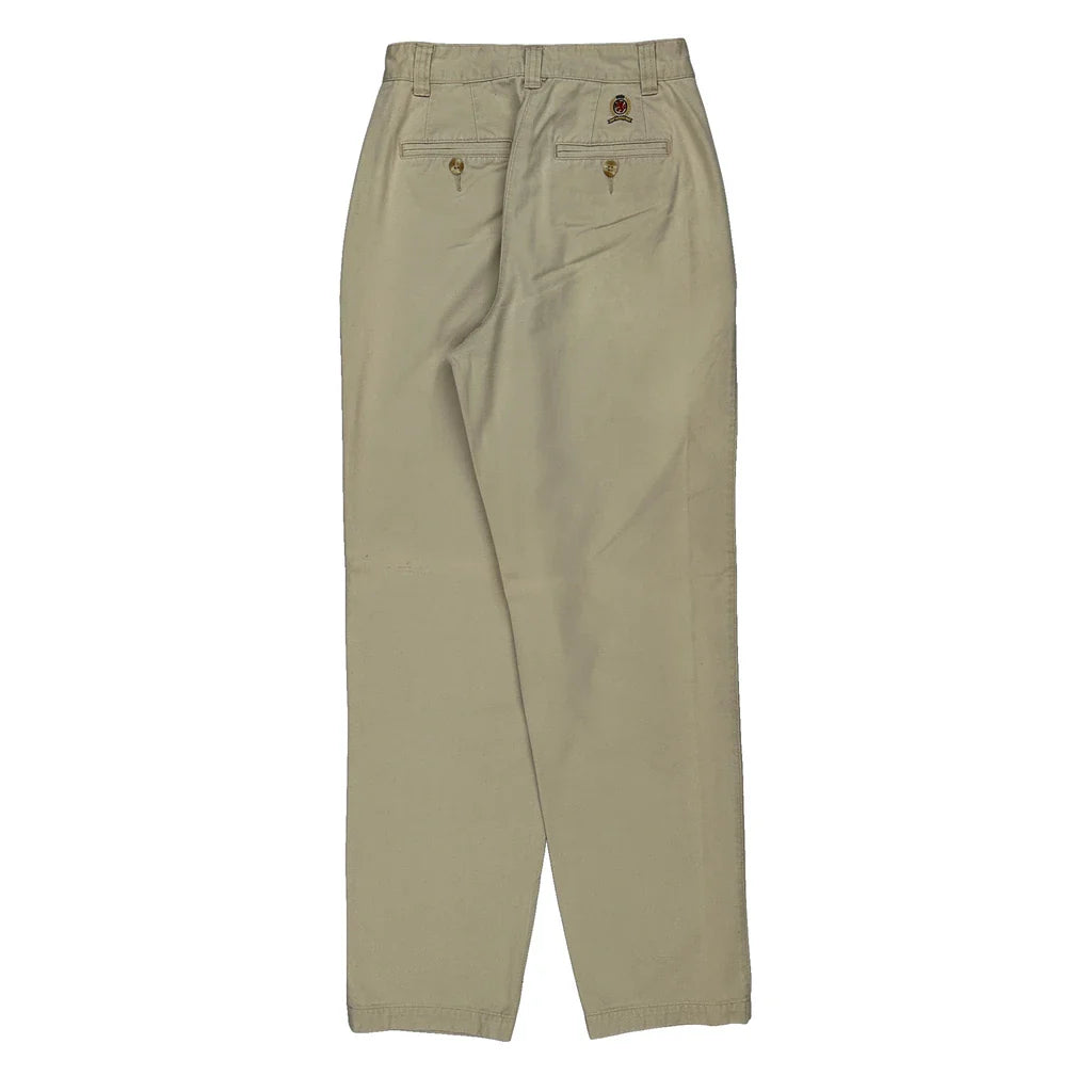 Tommy Hilfiger Chinos - 26W UK 8 Beige Cotton Refurbished - Thrifted (note: this is a term often used to describe second- refurbished available on Cerqular