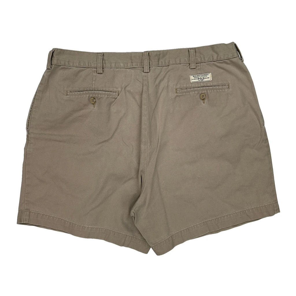 Polo By Ralph Lauren Chino Shorts - 36W 6L Beige Cotton Refurbished - Thrifted (note: this is a term often used to describe second- refurbished available on Cerqular
