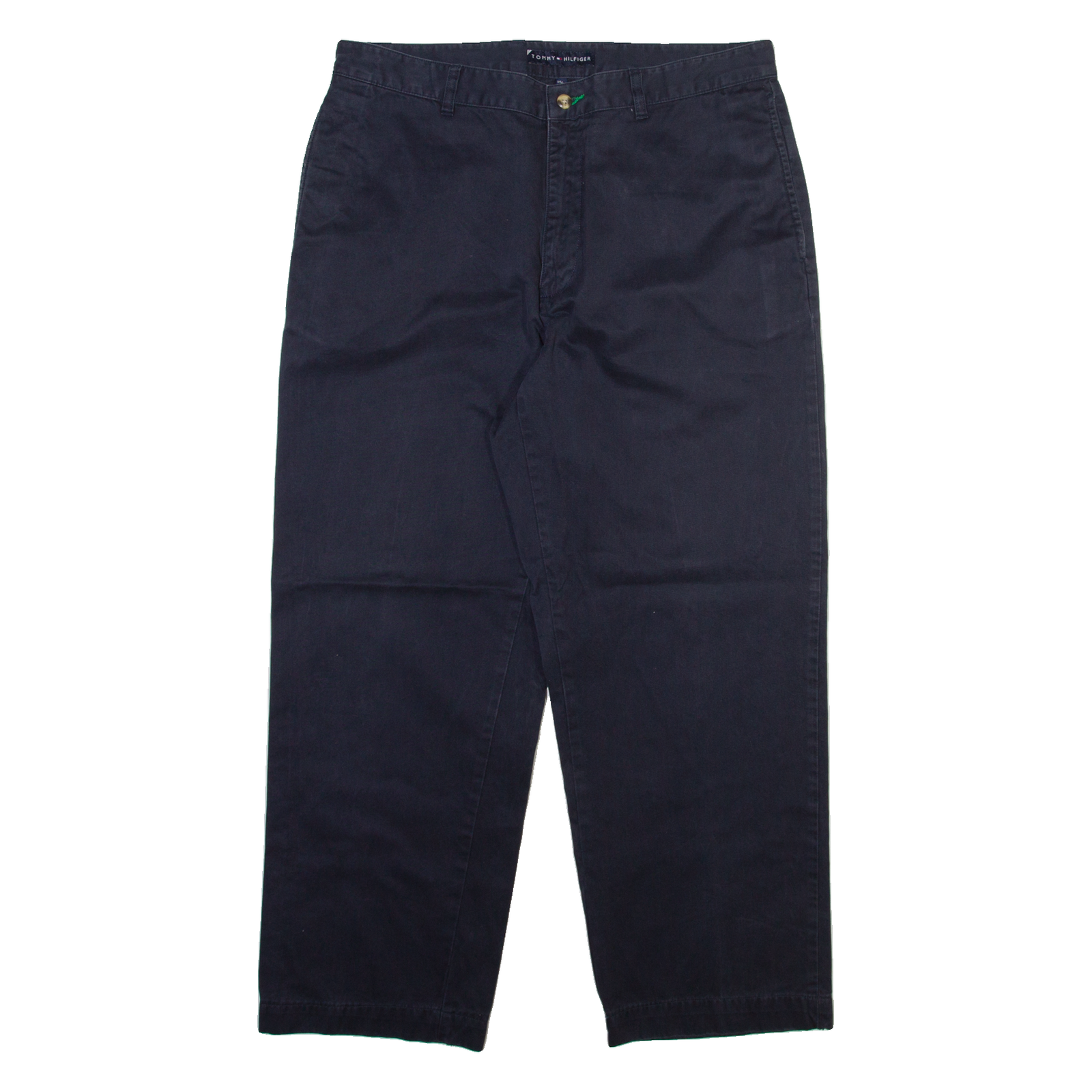 TOMMY HILFIGER Mens Trousers Blue Relaxed Straight W35 L30 Refurbished - N/A refurbished available on Cerqular