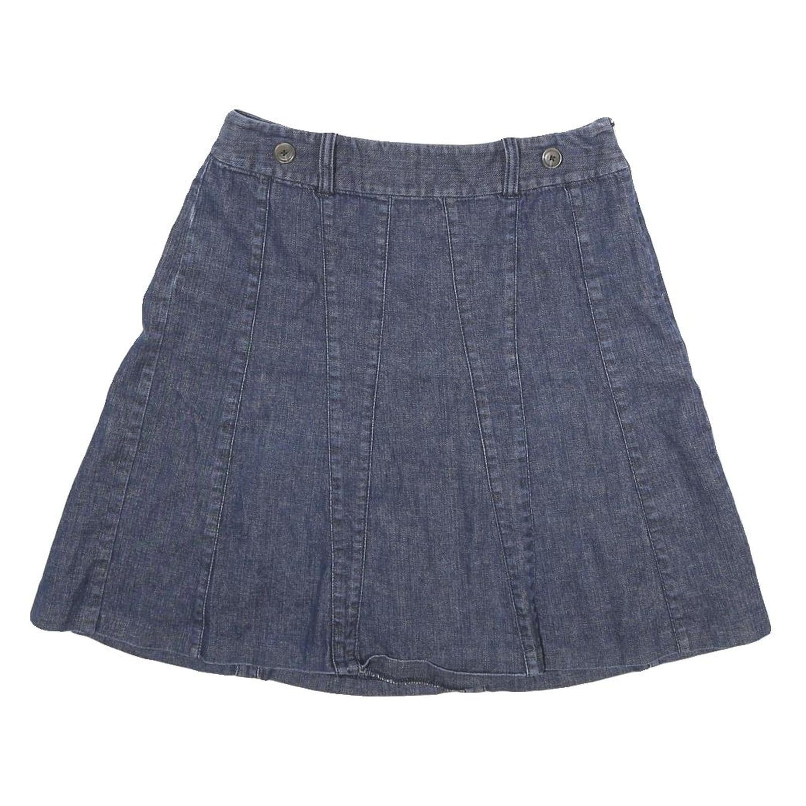 Buy ANN TAYLOR Womens Blue Denim A-Line Knee Length Cotton Blend Skirt L Casual Refurbished - $19.49 ANN TAYLOR Womens Blue Denim A-Line Knee Length Cotton Blend Skirt L Casual Refurbished - N/A refurbished available on Cerqular