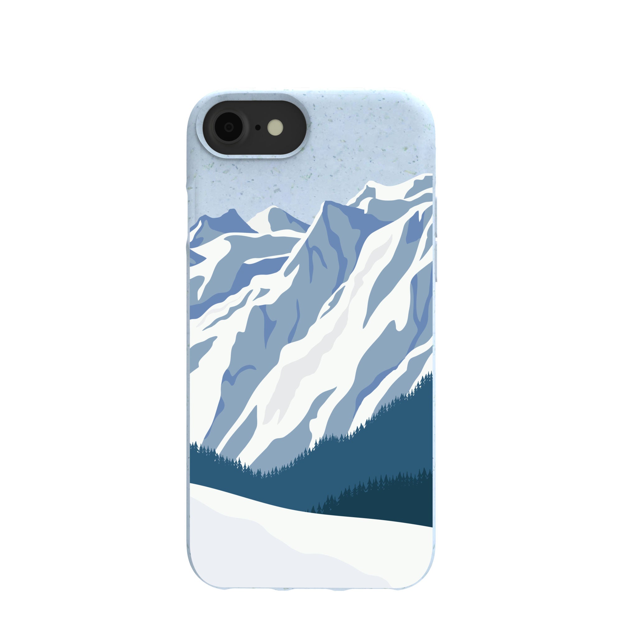 Powder Blue Slopes Calling iPhone 6/6s/7/8/SE Case Refurbished - Pela Case refurbished available on Cerqular