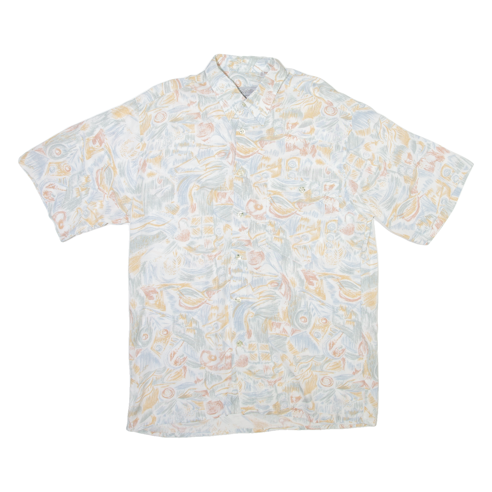 GET IT ALL Mens Shirt Blue Crazy Pattern M Refurbished - N/A refurbished available on Cerqular