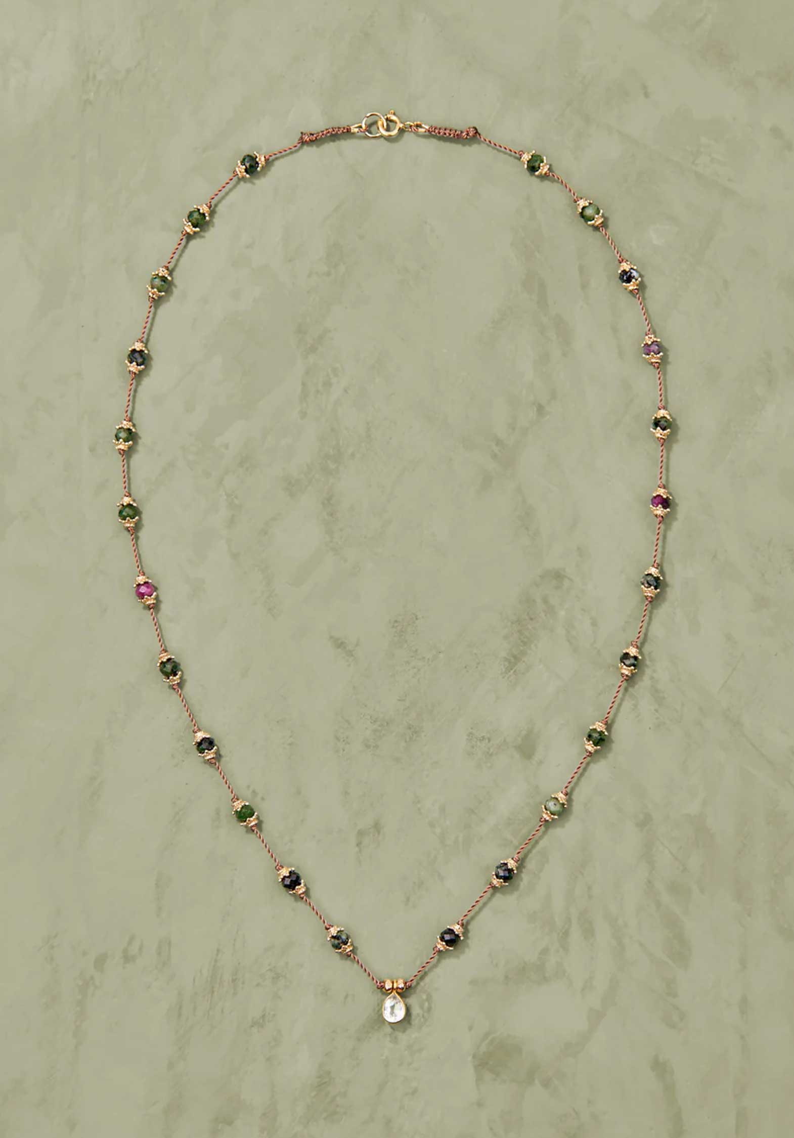 Necklace Sriphala Talisma Zoisite-Crystal | Color: ZOISITE CRYSTAL | Size: U Refurbished - Rue Madame is a known brand, and the standardized name is " refurbished available on Cerqular