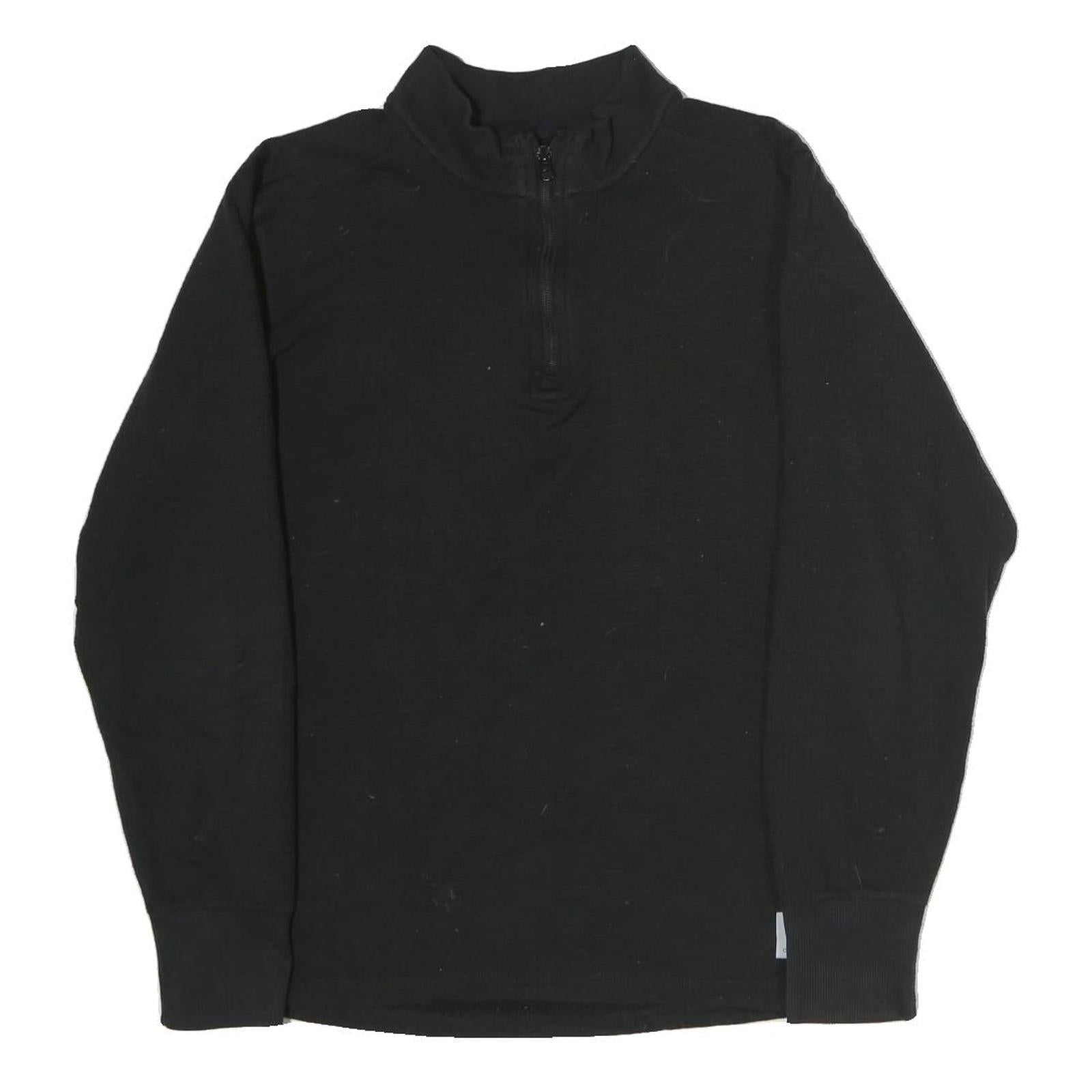 CARHARTT Mens Black 1/4 Zip M Cotton Sweatshirt Casual Pullover Refurbished - N/A refurbished available on Cerqular