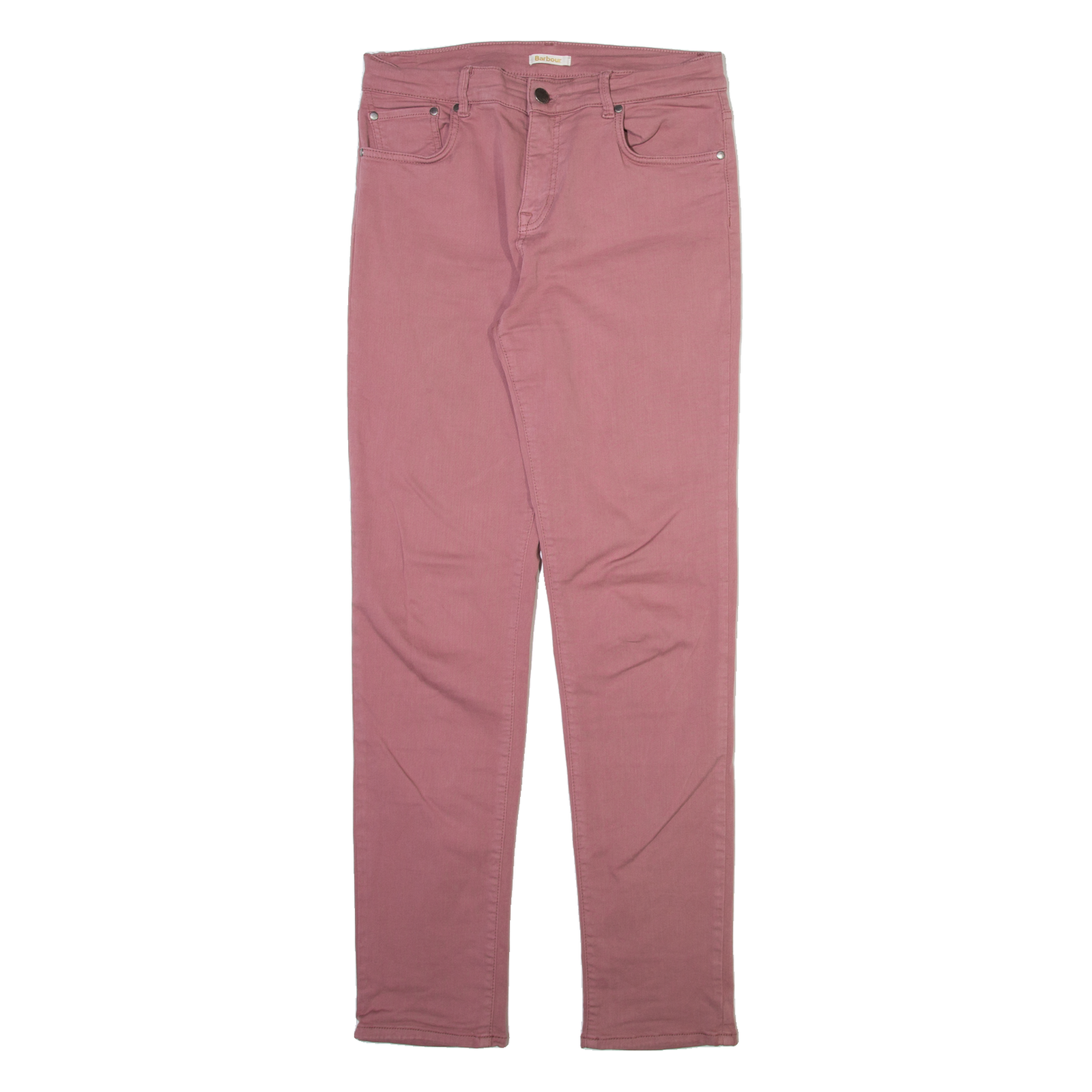 BARBOUR Womens Trousers Pink Slim Straight W30 L31 Refurbished - N/A refurbished available on Cerqular