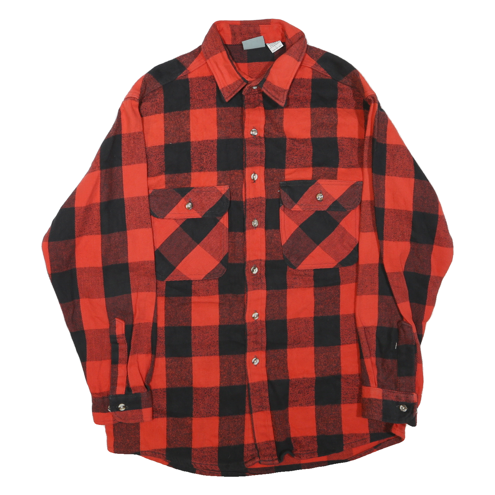 OZARK WILDERNESS Mens Red & Black Check Shirt L Button Front Casual Lumberjack Refurbished - N/A refurbished available on Cerqular