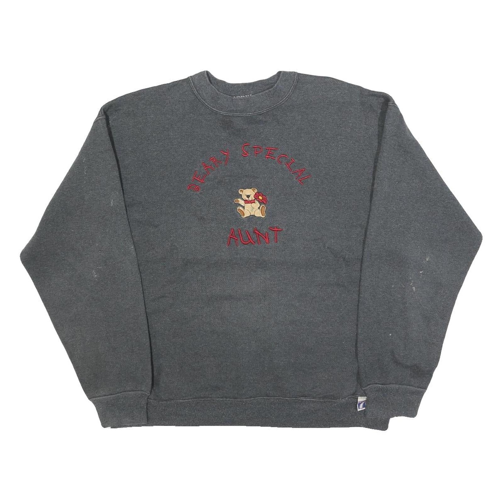 Buy LOGO 7 Womens Grey Beary Special Aunt Crew Neck L Cotton Blend Sweatshirt Refurbished - $19.49 LOGO 7 Womens Grey Beary Special Aunt Crew Neck L Cotton Blend Sweatshirt Refurbished - N/A refurbished available on Cerqular