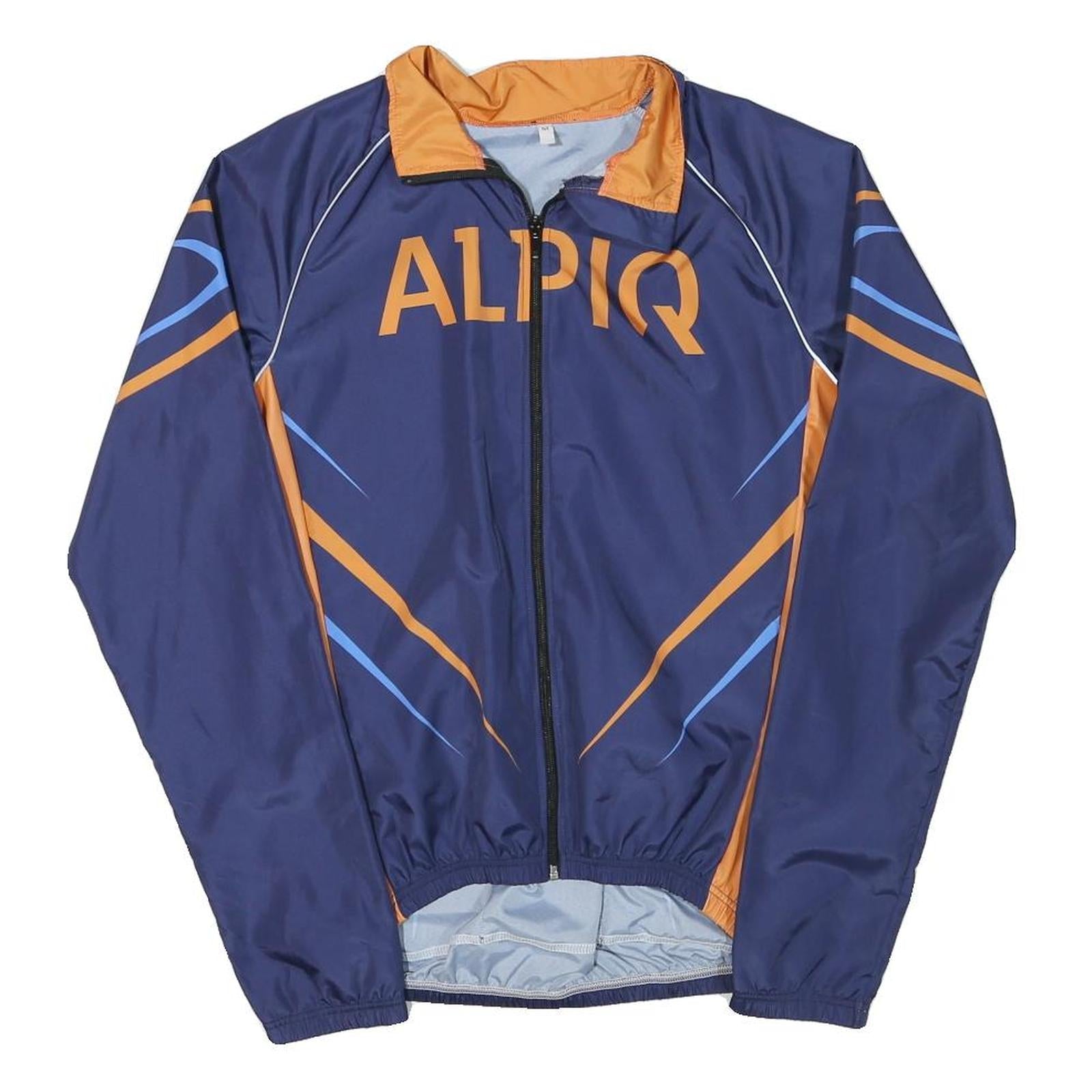 Mens Blue & Orange ALPIQ Polyester Blend Track Jacket M Sports Casual Refurbished - N/A refurbished available on Cerqular