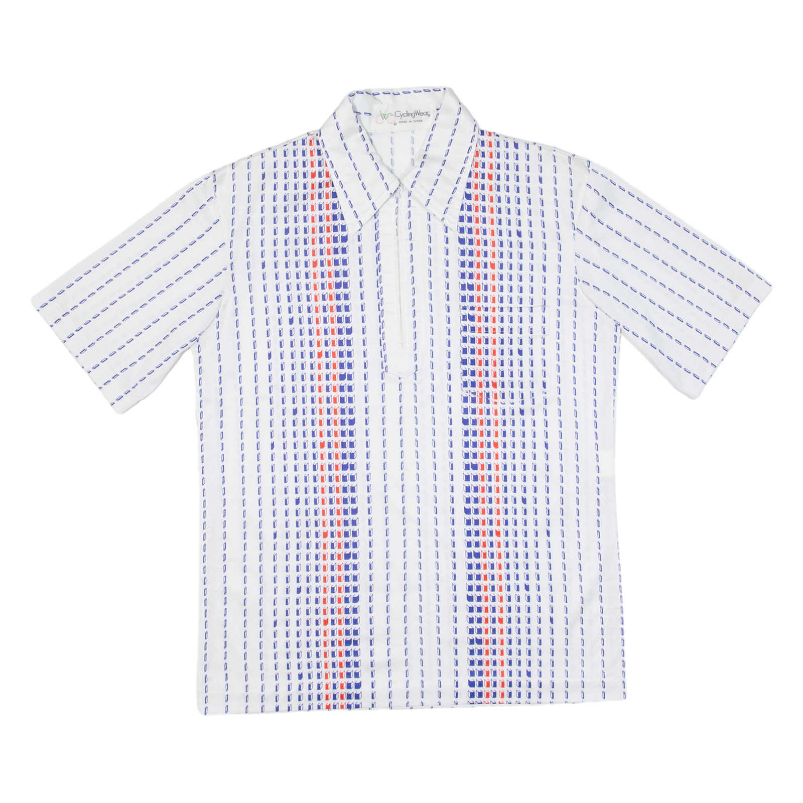 CYCLING WEAR Mens Polo Shirt White Striped M Refurbished - N/A refurbished available on Cerqular