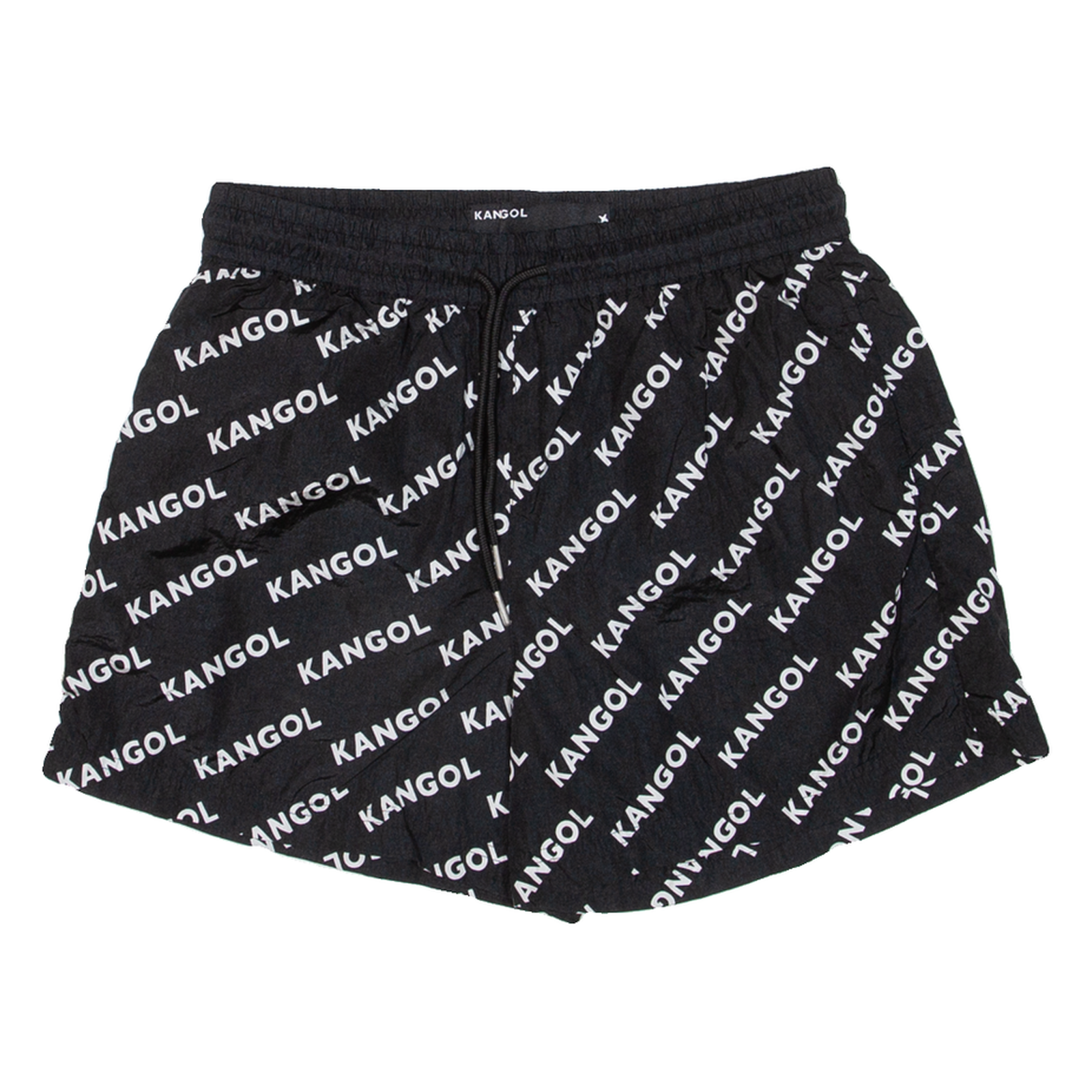 KANGOL Mesh Lining Mens Swimming Shorts Black Relaxed S W28 Refurbished - N/A refurbished available on Cerqular