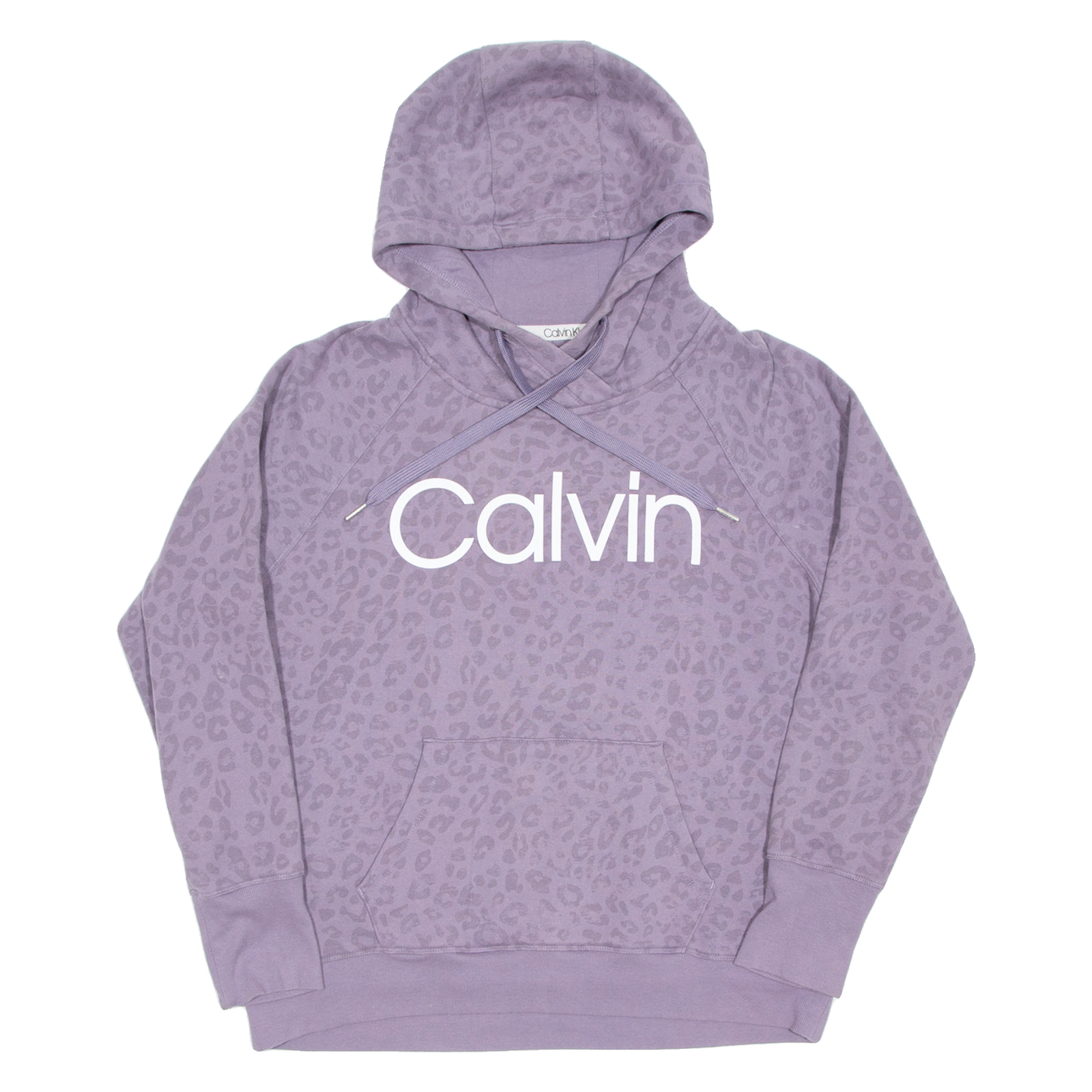 CALVIN KLEIN Womens Purple Hoodie Pullover L Refurbished - N/A refurbished available on Cerqular