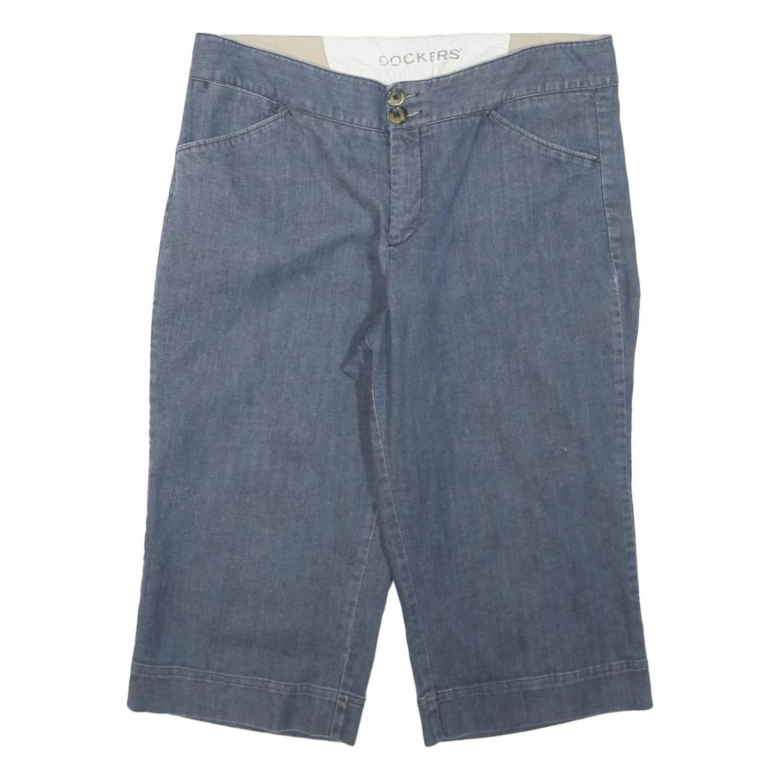 DOCKERS Womens Shorts Blue Casual 2XL W35 Cotton Blend Relaxed Fit Refurbished - N/A refurbished available on Cerqular
