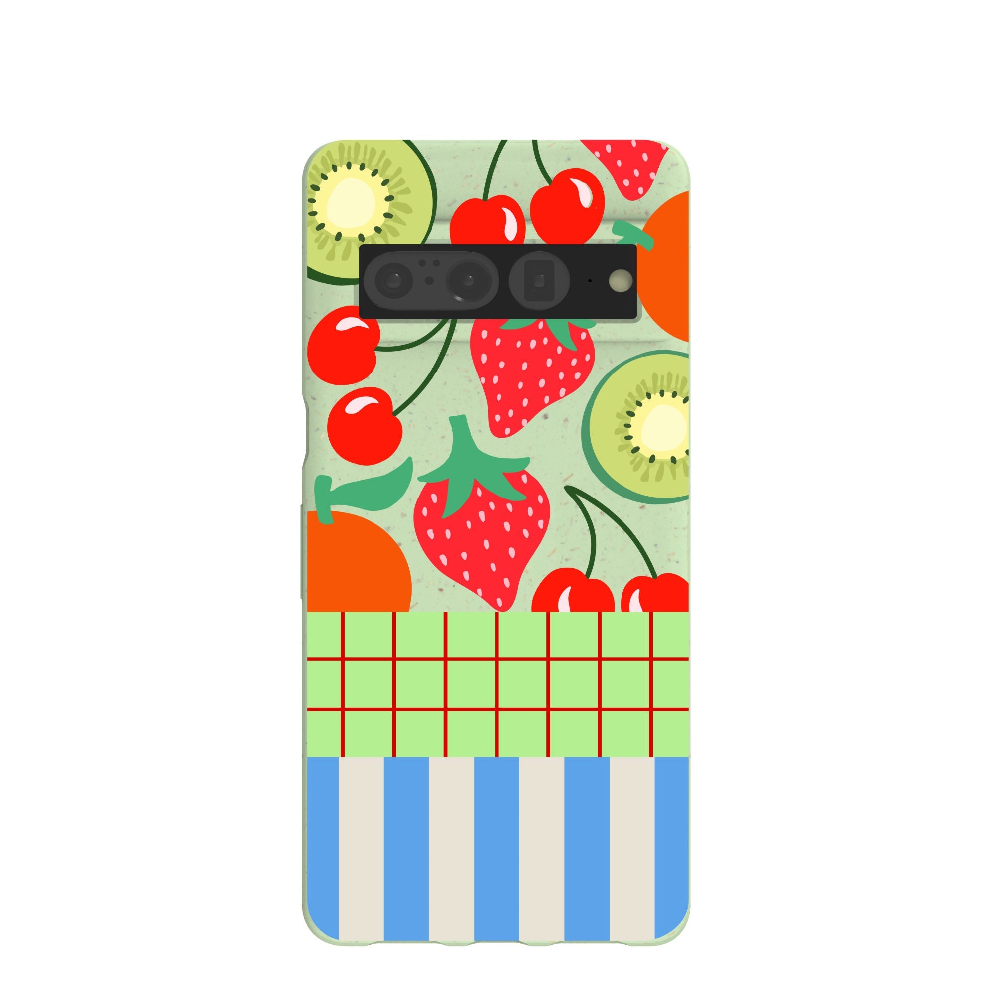 Sage Green Fresh Picnic Google Pixel 7 Pro Case Refurbished - Pela Case refurbished available on Cerqular