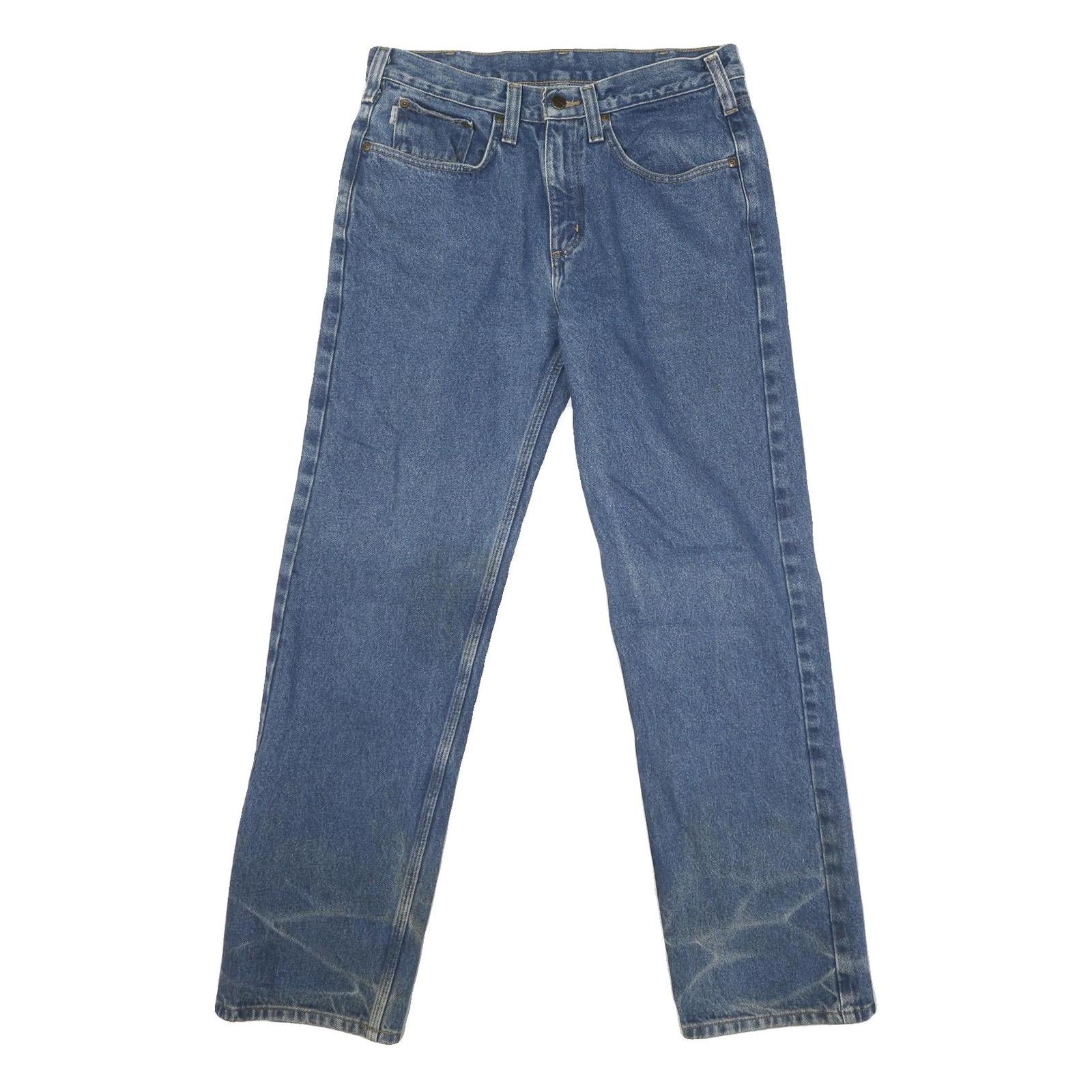 Buy CARHARTT Mens Jeans Blue Regular Straight Denim Medium W32 L32 Durable Workwear Refurbished - $49.39 CARHARTT Mens Jeans Blue Regular Straight Denim Medium W32 L32 Durable Workwear Refurbished - N/A refurbished available on Cerqular