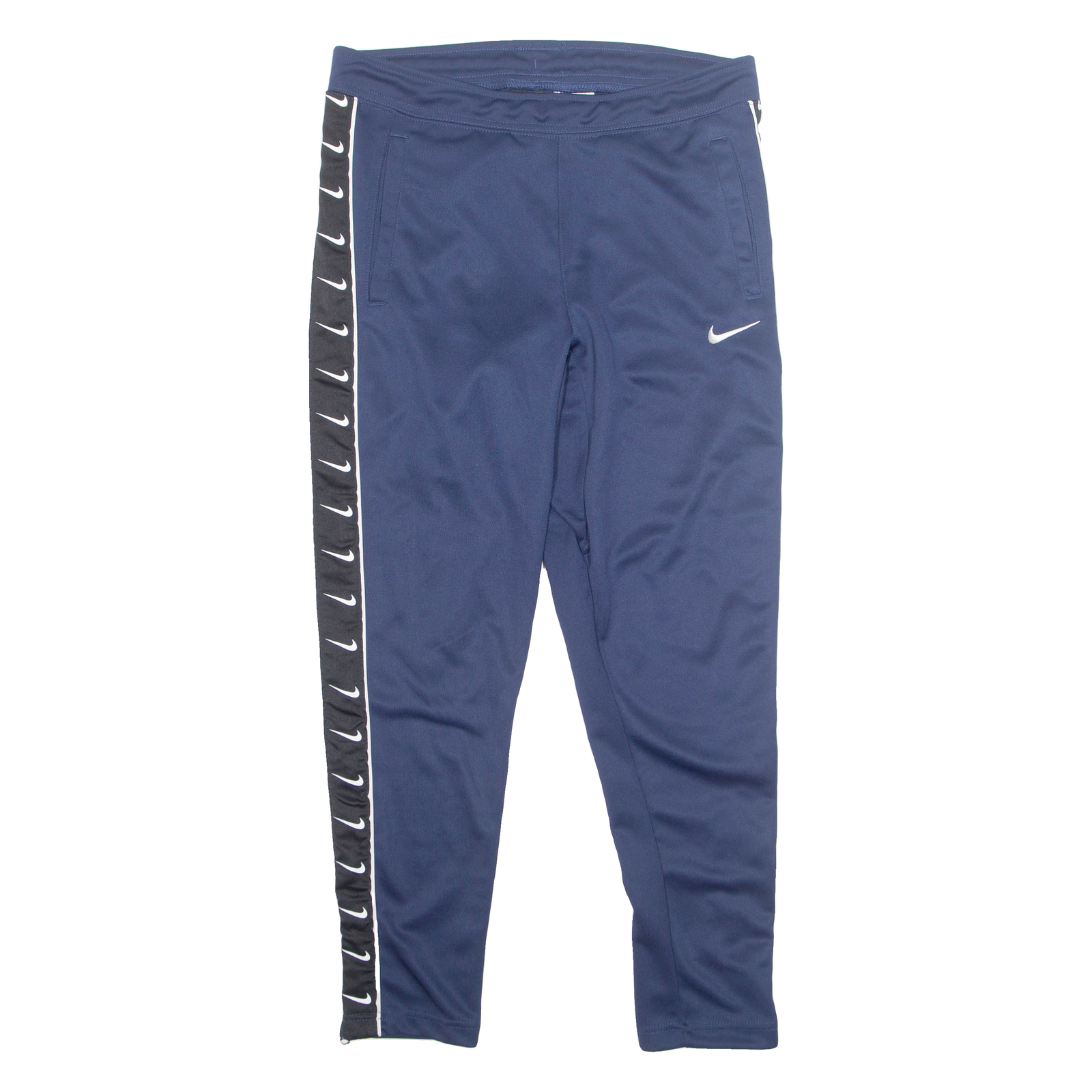 NIKE Mens Track Pants Blue Skinny M W32 L28 Refurbished - N/A refurbished available on Cerqular