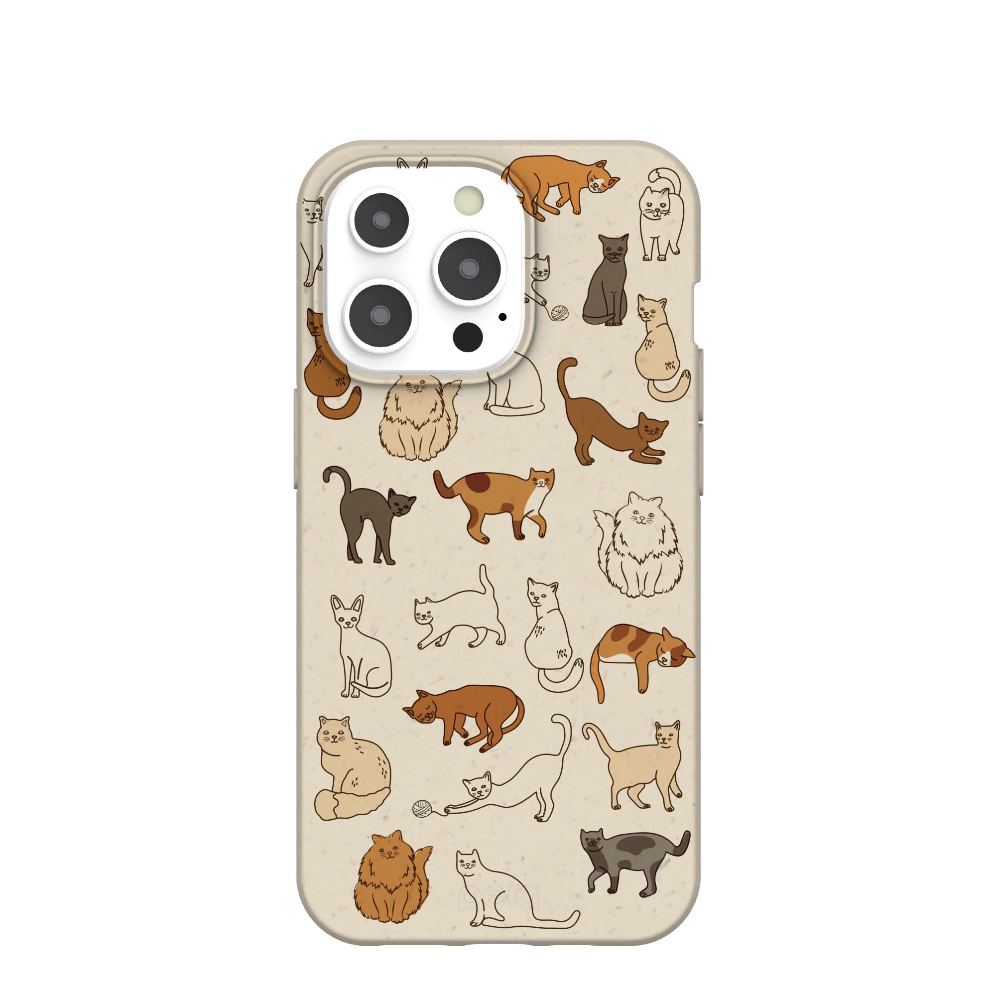 London Fog Kitty Cats iPhone 13 Pro Case Refurbished - Pela Case refurbished available on Cerqular