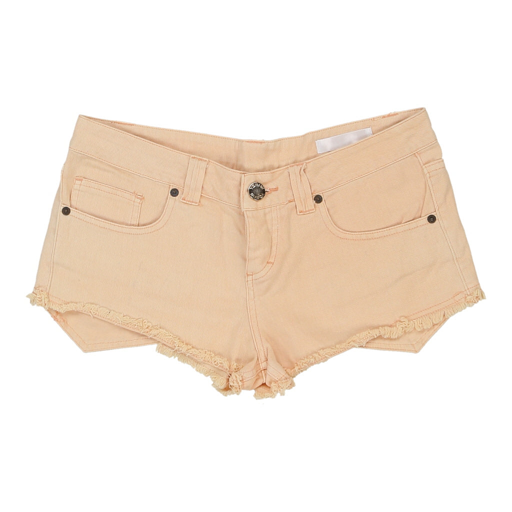 Buy Unbranded Denim Shorts - Small Orange Cotton Refurbished - $16.87 Unbranded Denim Shorts - Small Orange Cotton Refurbished - Thrifted (note: this is a term often used to describe second- refurbished available on Cerqular