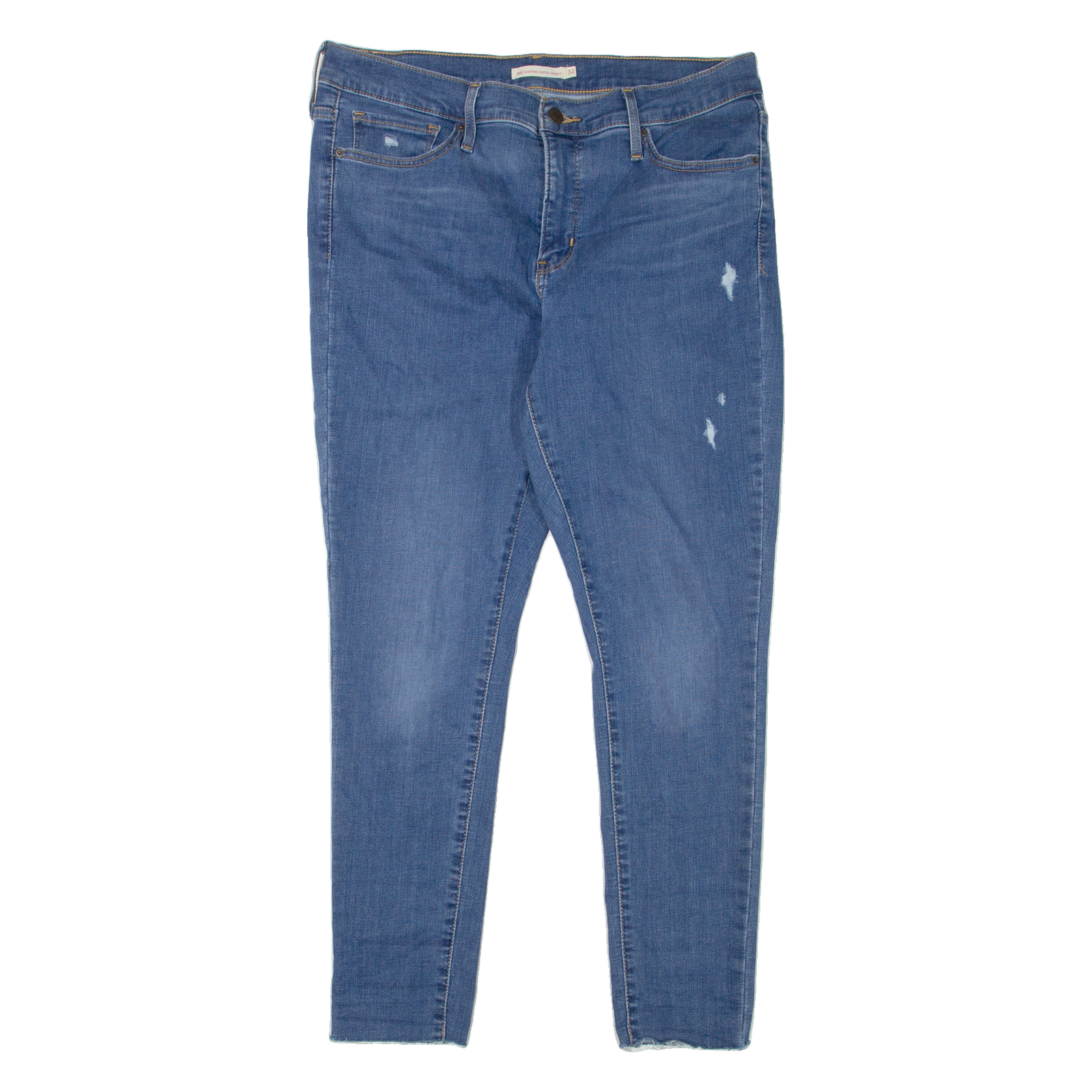 LEVI'S 310 Shaping Distressed Womens Jeans Blue Slim Skinny W32 L28 Refurbished - N/A refurbished available on Cerqular