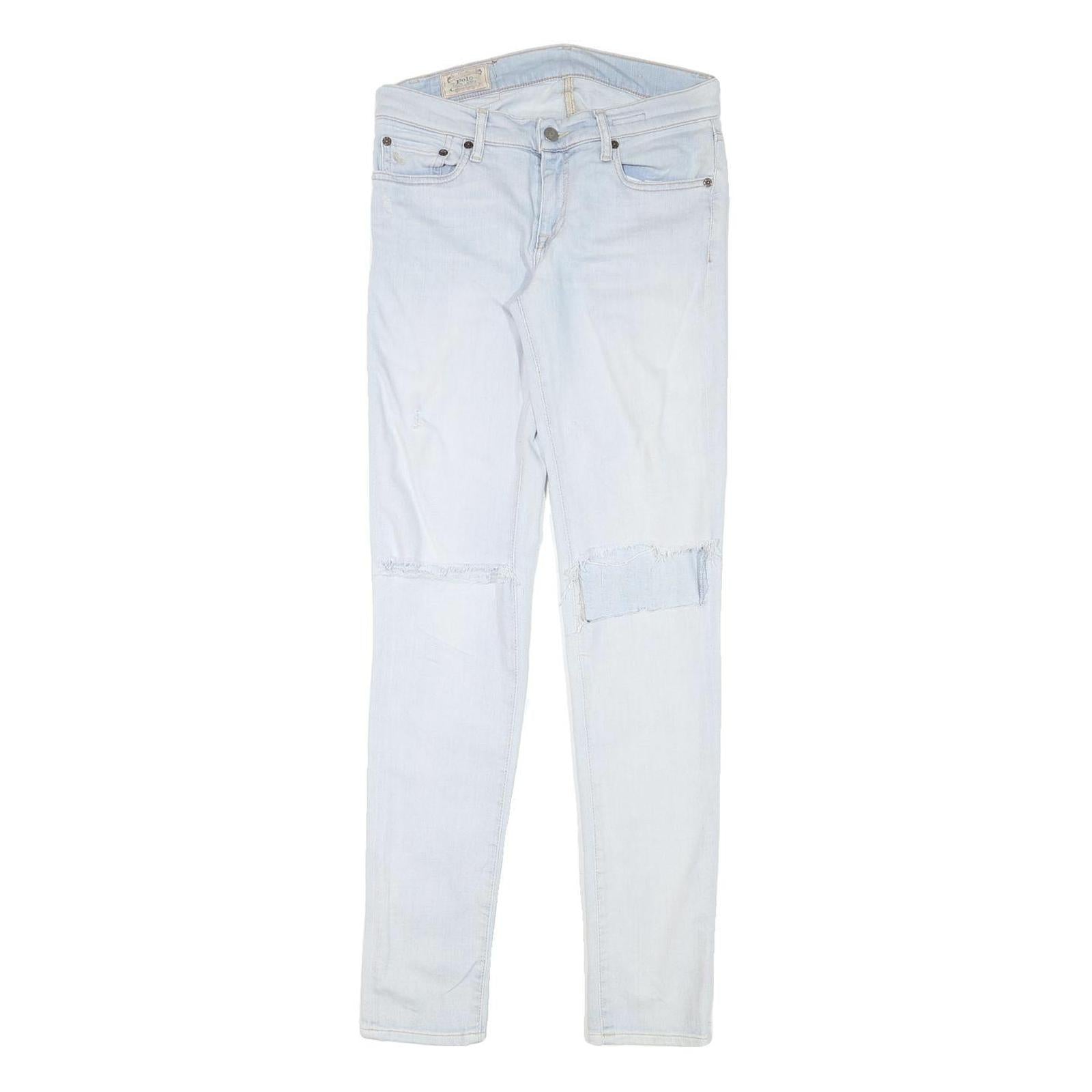 POLO RALPH LAUREN Womens Jeans Blue Slim Skinny Denim Light W28 L32 Casual Refurbished - N/A refurbished available on Cerqular