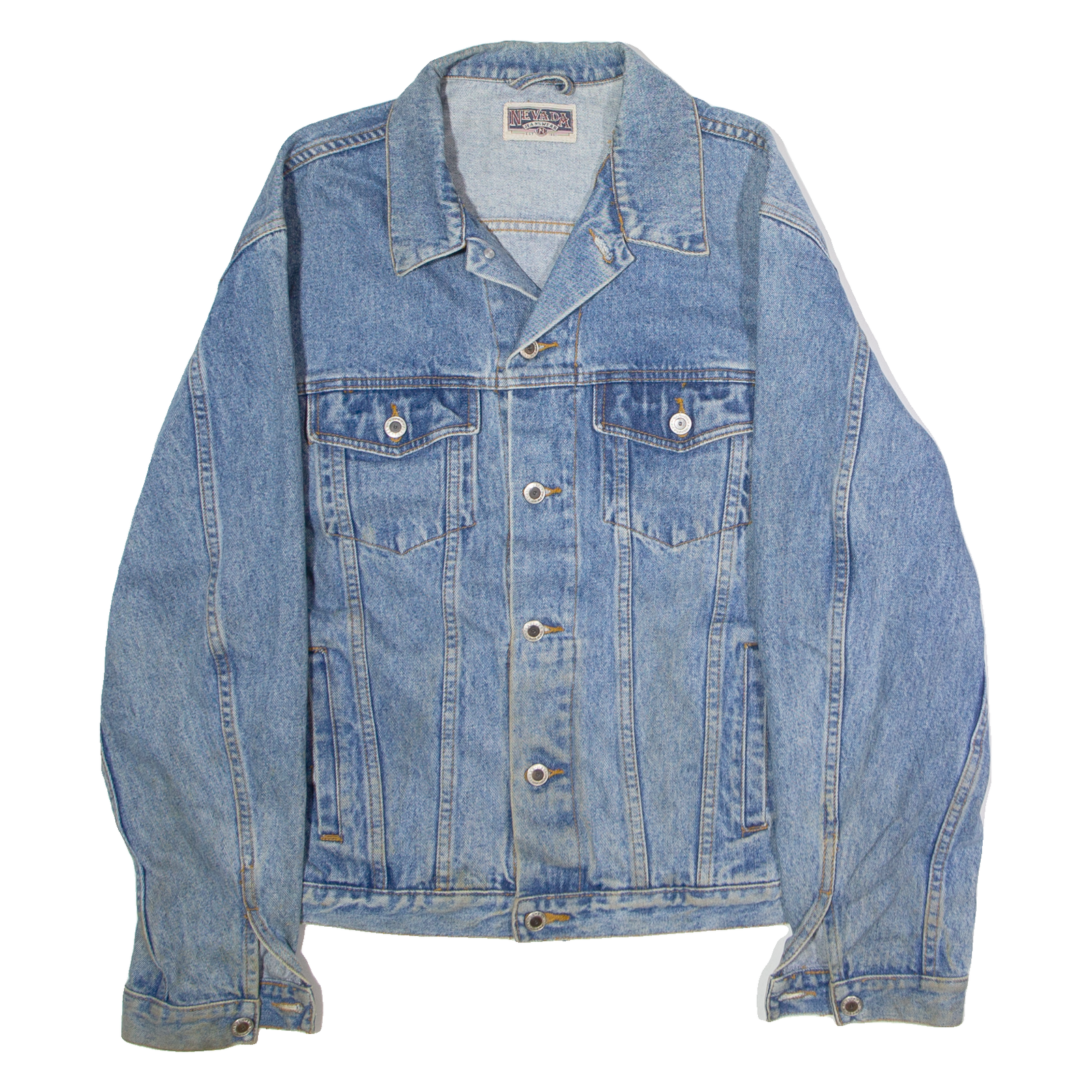 NEVADA Mens Denim Jacket Blue 90s M Refurbished - N/A refurbished available on Cerqular