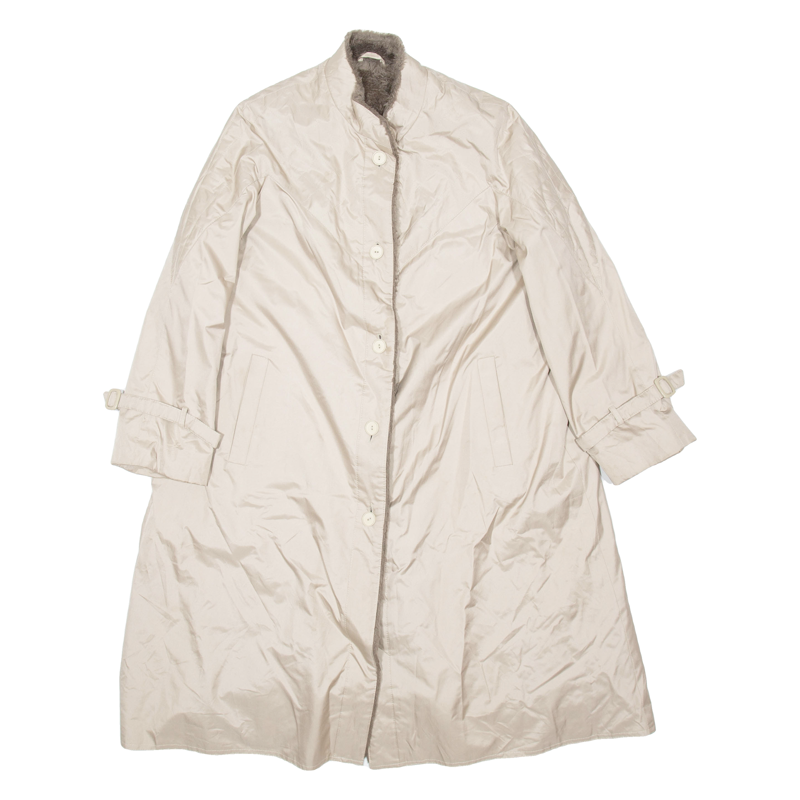 PENNELL LET FLIPPO Sherpa Lined Womens Coat Cream L Refurbished - N/A refurbished available on Cerqular