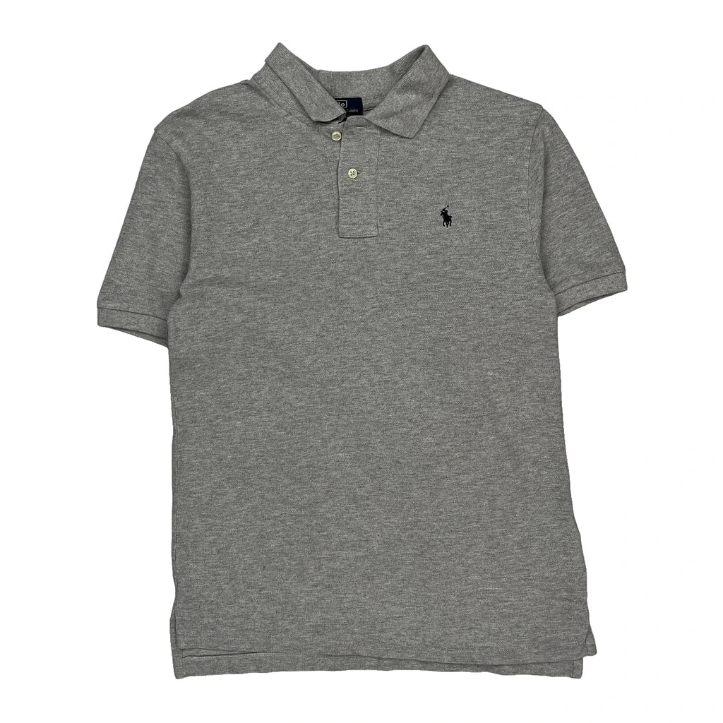 Buy Age 12 Polo By Ralph Lauren Polo Shirt - Large Grey Cotton Refurbished - $17.41 Age 12 Polo By Ralph Lauren Polo Shirt - Large Grey Cotton Refurbished - Thrifted (note: this is a term often used to describe second- refurbished available on Cerqular