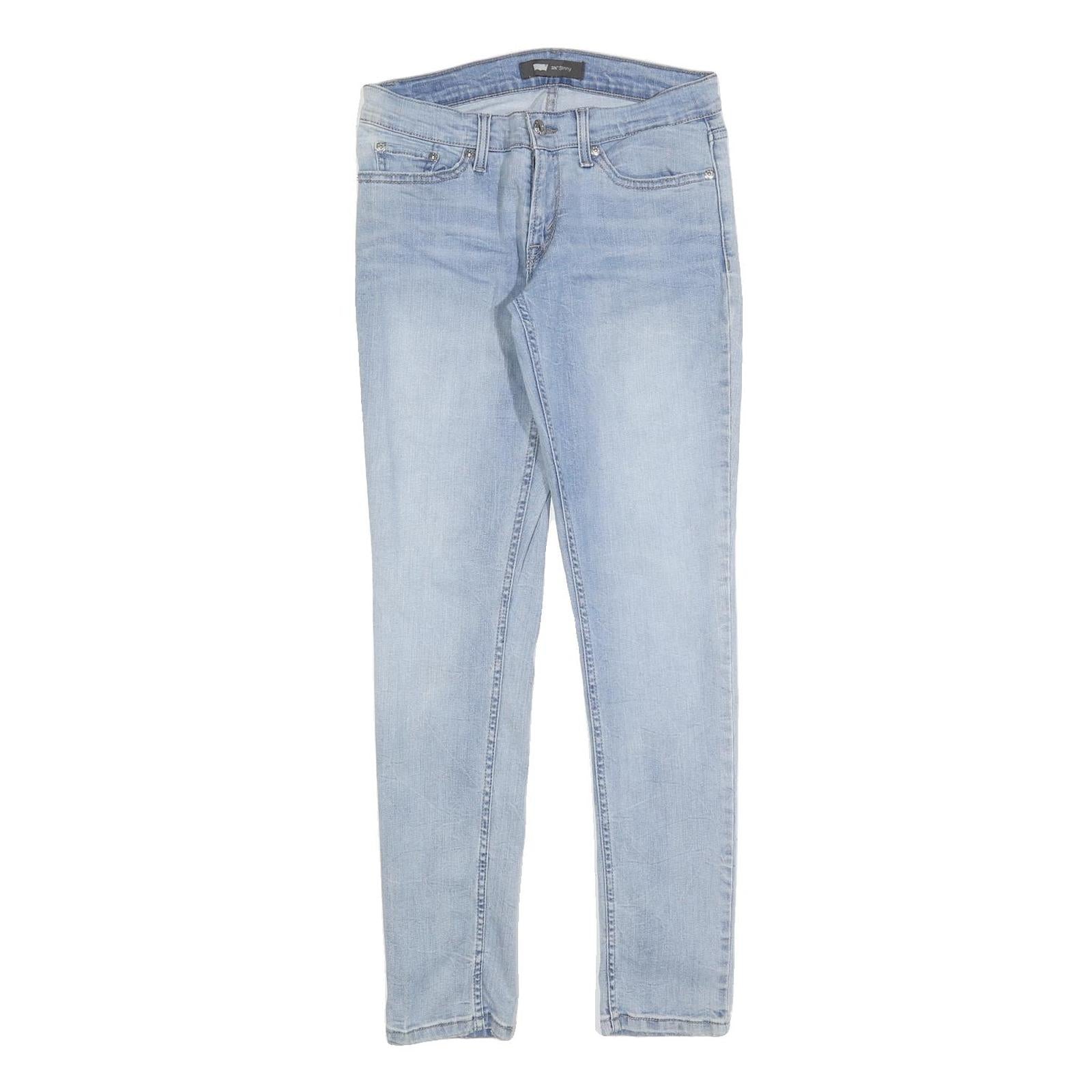 LEVI'S 524 Womens Jeans Blue Slim Skinny Denim Light W28 L32 Zip Cotton Blend Refurbished - N/A refurbished available on Cerqular
